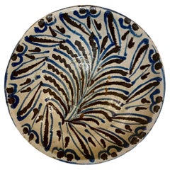 Spanish Century Ceramic Fajalauza Large Bowl