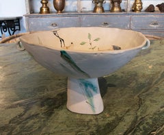 Spanische Keramik aus spanischer Keramik mit handbemalten Tiermotiven