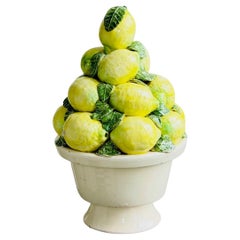 Spanish Ceramic Lemon Topiary Centrepiece