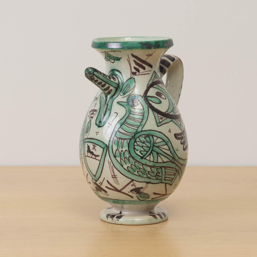 XX secolo Vaso spagnolo in ceramica dipinta di Domingo Punter, firmato in vendita