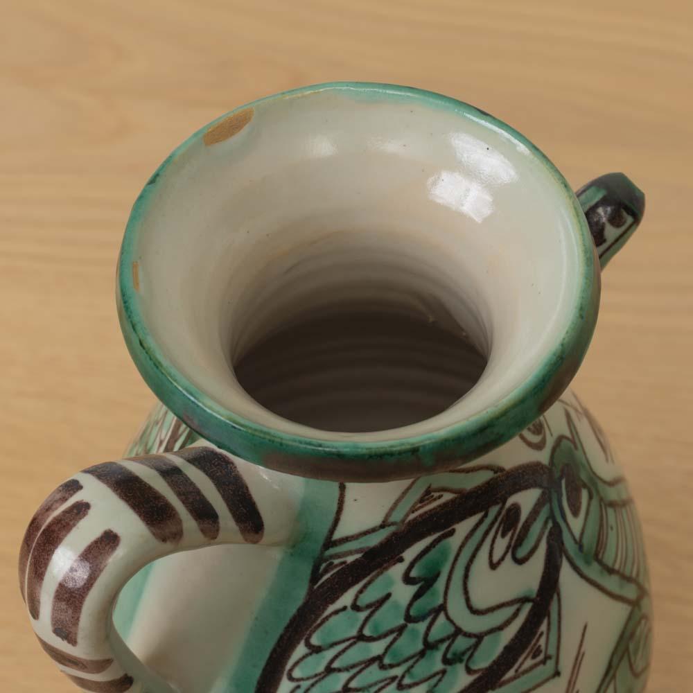 Vaso spagnolo in ceramica dipinta di Domingo Punter, firmato in vendita 2