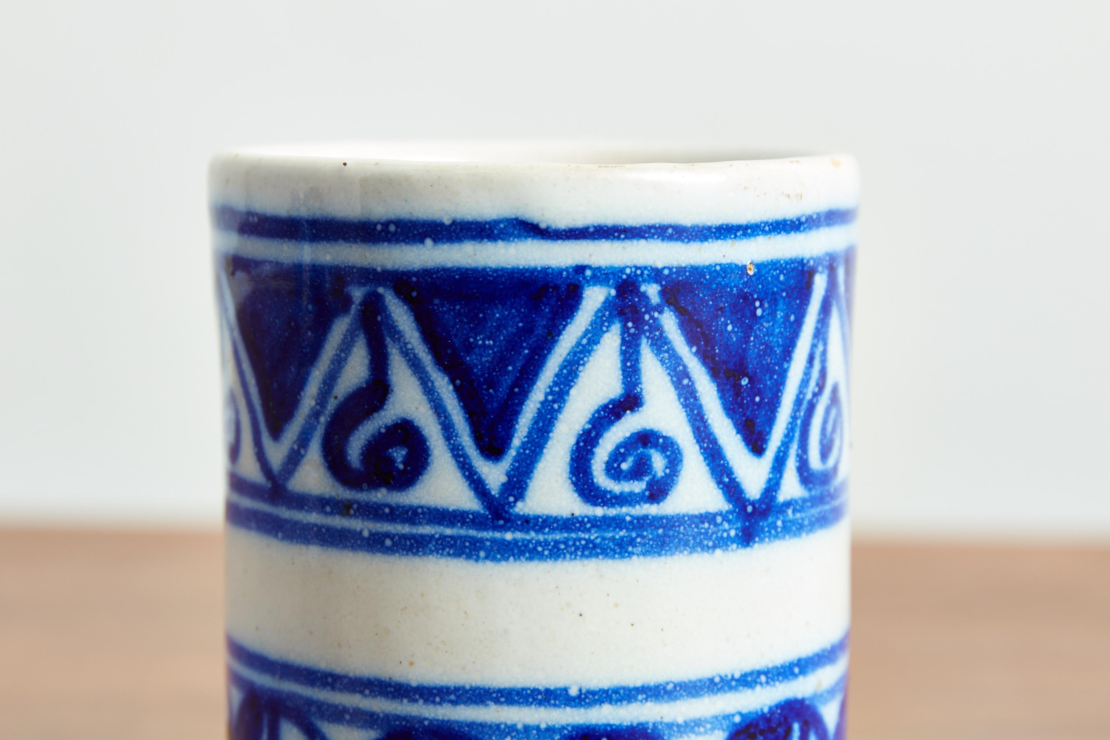Spanish Ceramic Pitcher and Mug Set 12
