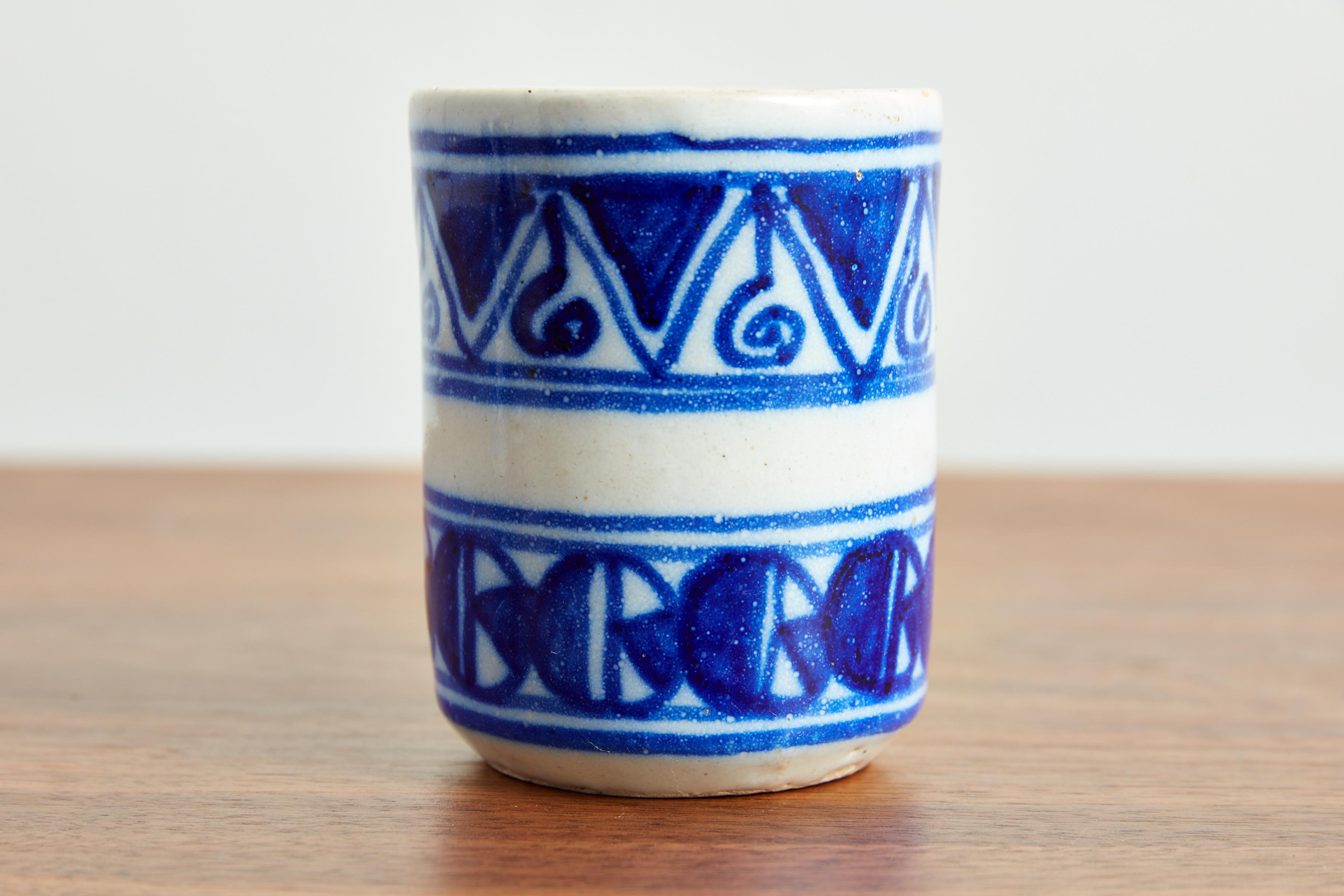 Spanish Ceramic Pitcher and Mug Set For Sale 12