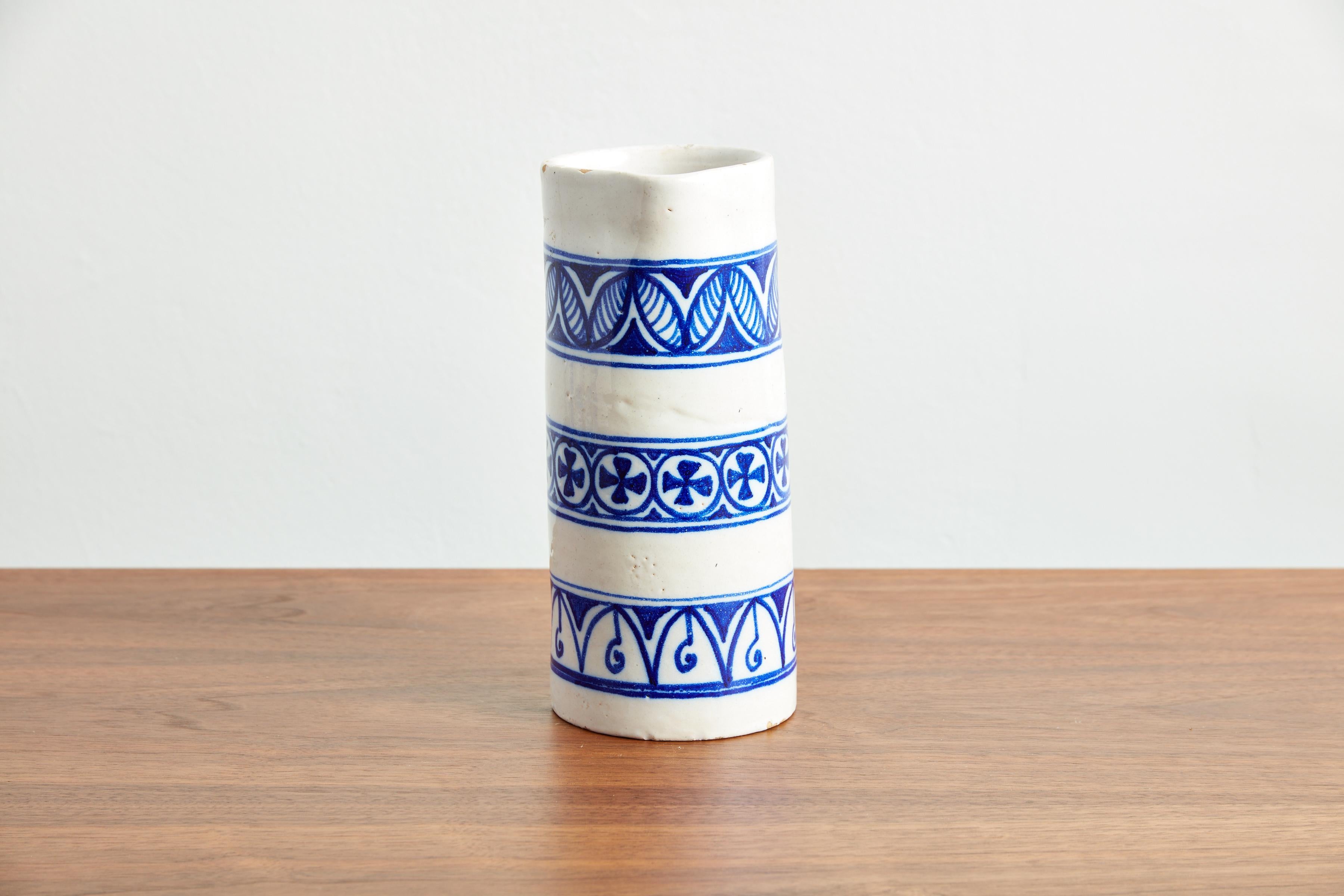 Spanish Ceramic Pitcher and Mug Set 1