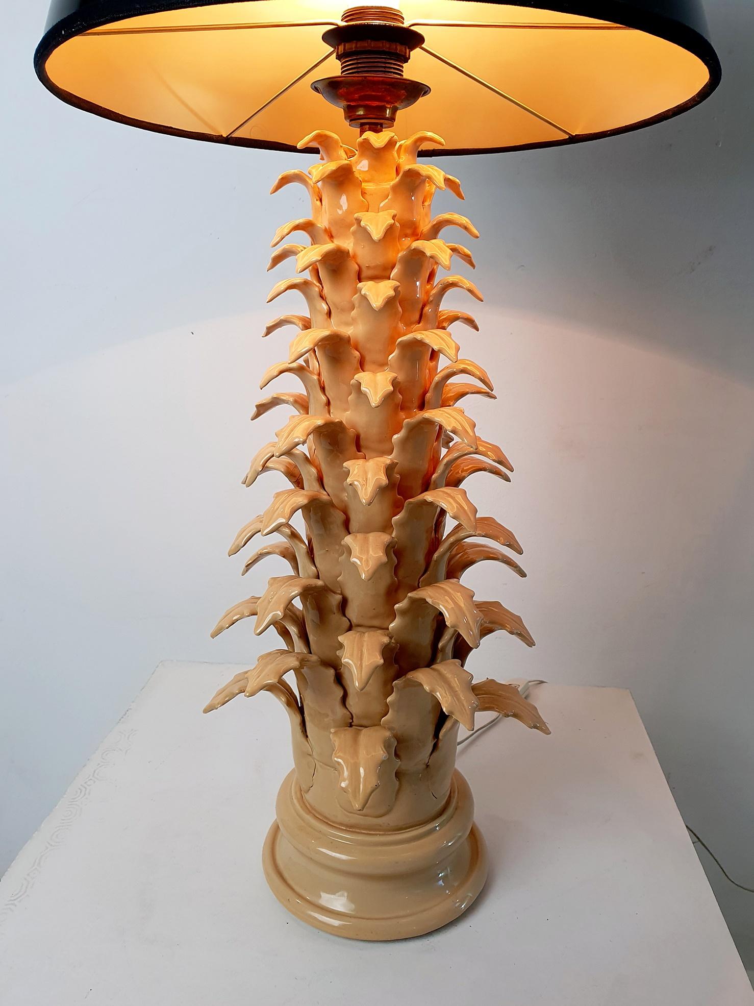 Hollywood Regency Spanish Ceramic Table Lamp 1970s For Sale