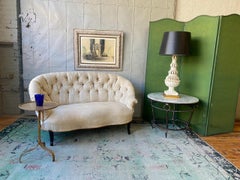 Ornate Spanish Ceramic Table Lamp With Leaf Decorations