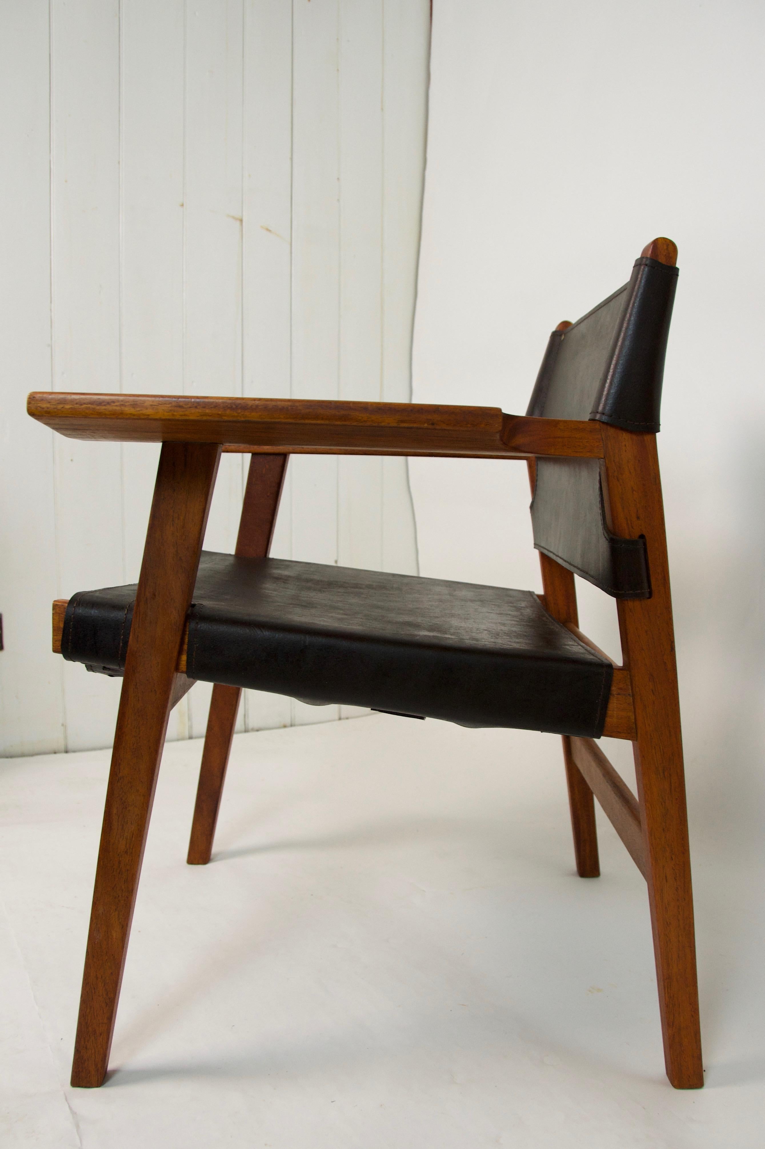 Kurt Ostervig for K.P.. Jorgensen's Mobelfabrik, Denmark Hunter armchair in teak. 
The similarity to Borg Morgensen, Denmark 