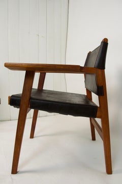 Kurt Ostervig Hunter Chair Style Teak and Leather, circa 1960