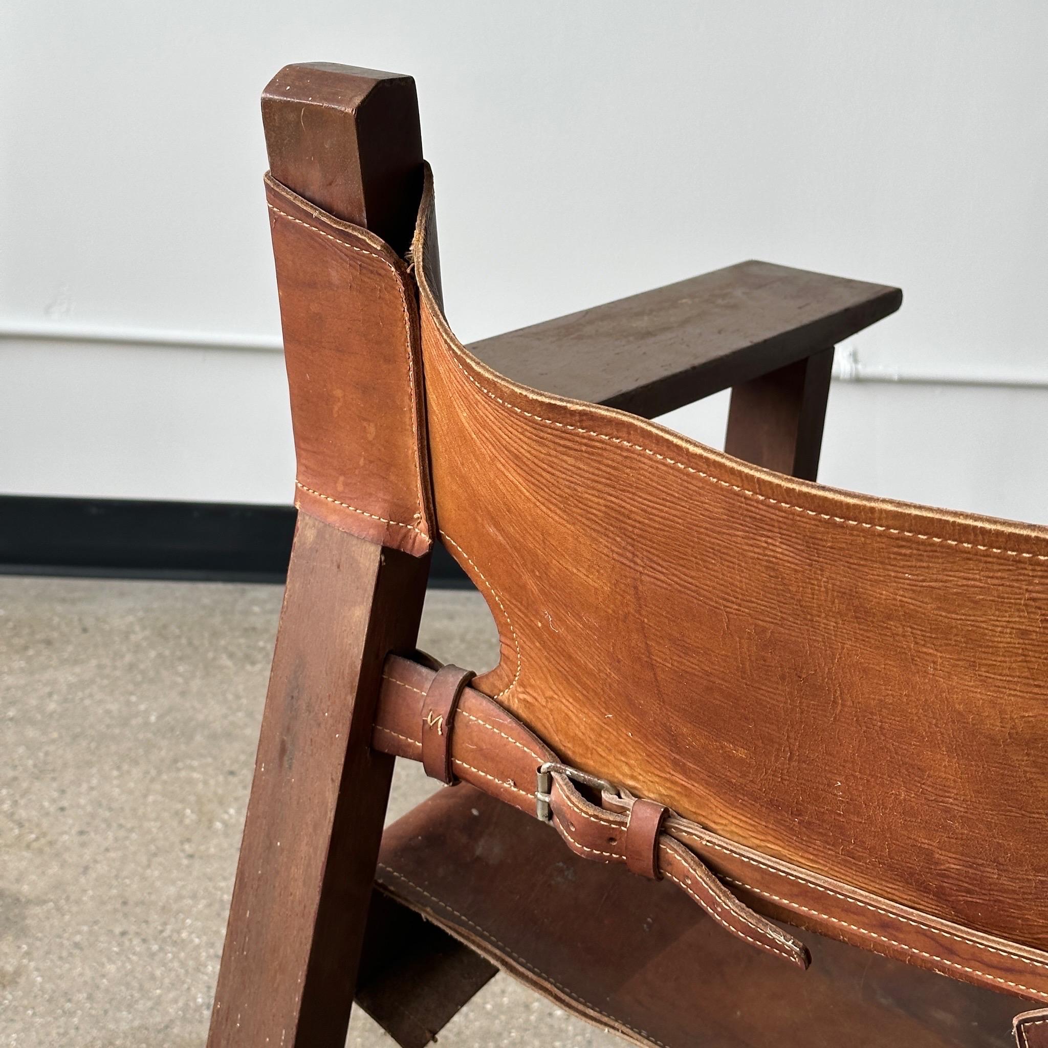 Mid-20th Century Spanish Chair by Borge Mogensen for Fredericia For Sale