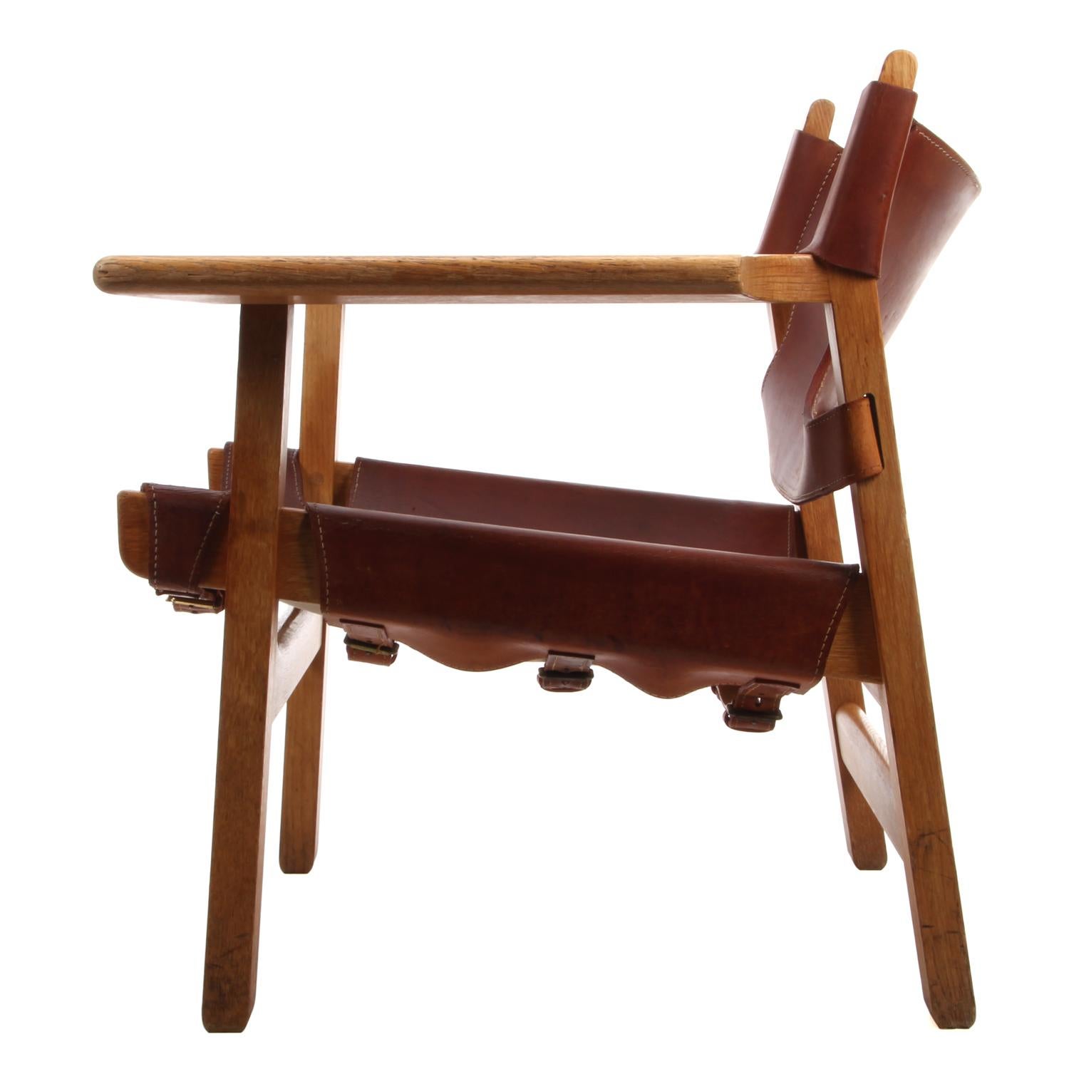 Danish Spanish Chair by Borge Mogensen, Fredericia Furniture, 1958, Vintage Edition