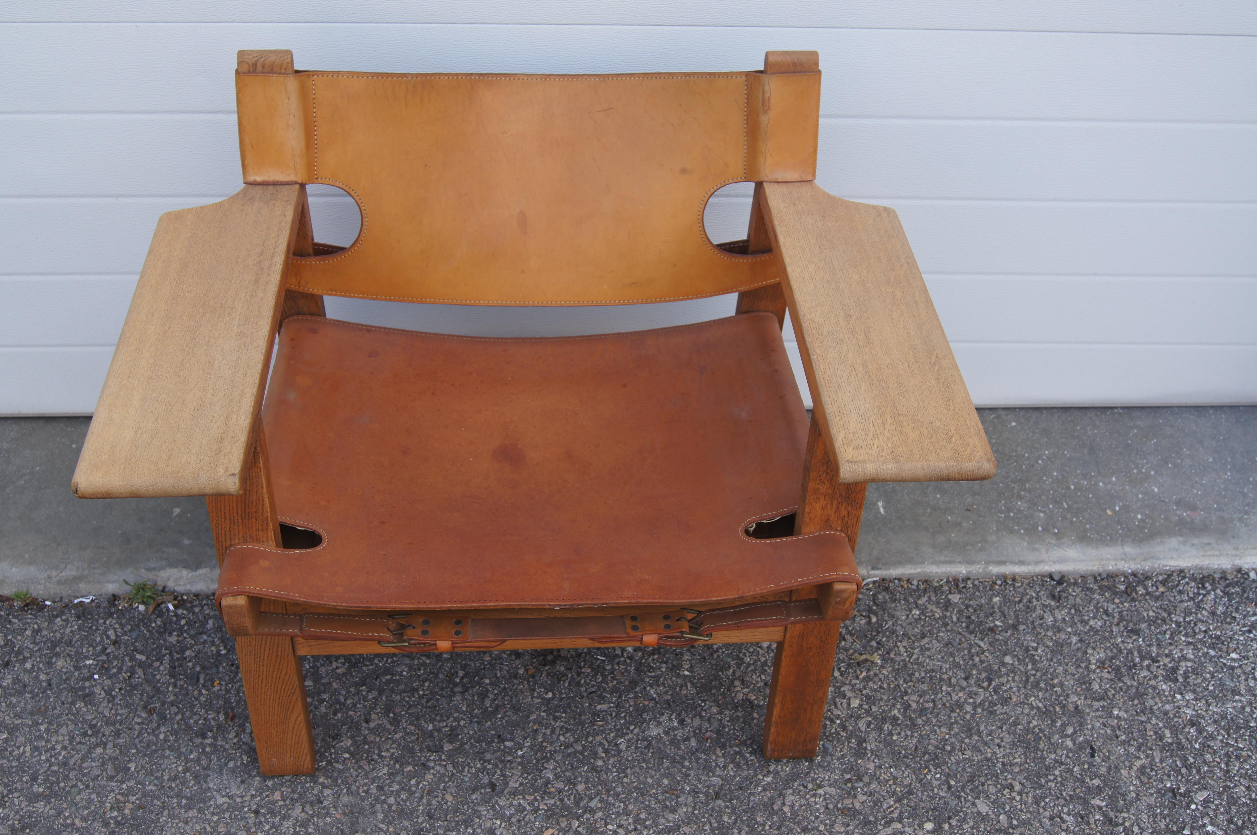 Oak Spanish Chair by Børge Mogensen