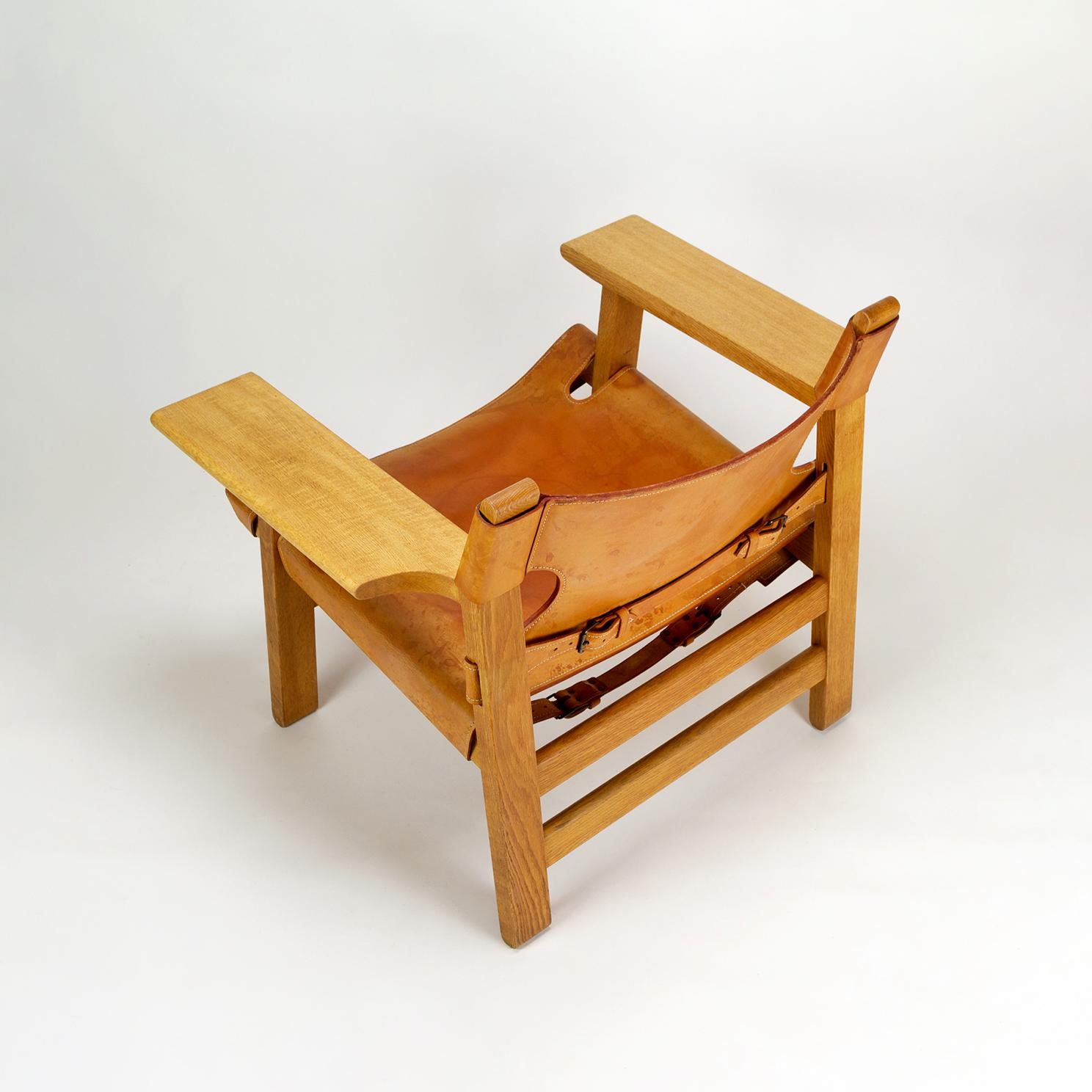 Danish Spanish Chair Model BM2226 by Børge Mogensen for Fredericia, Denmark, 1960s