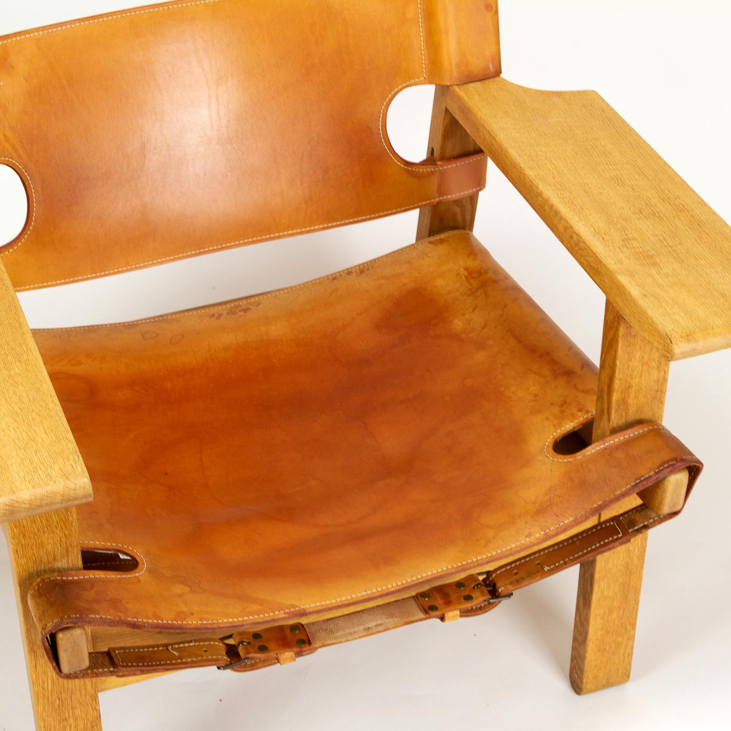 Hand-Crafted Spanish Chair Model BM2226 by Børge Mogensen for Fredericia, Denmark, 1960s