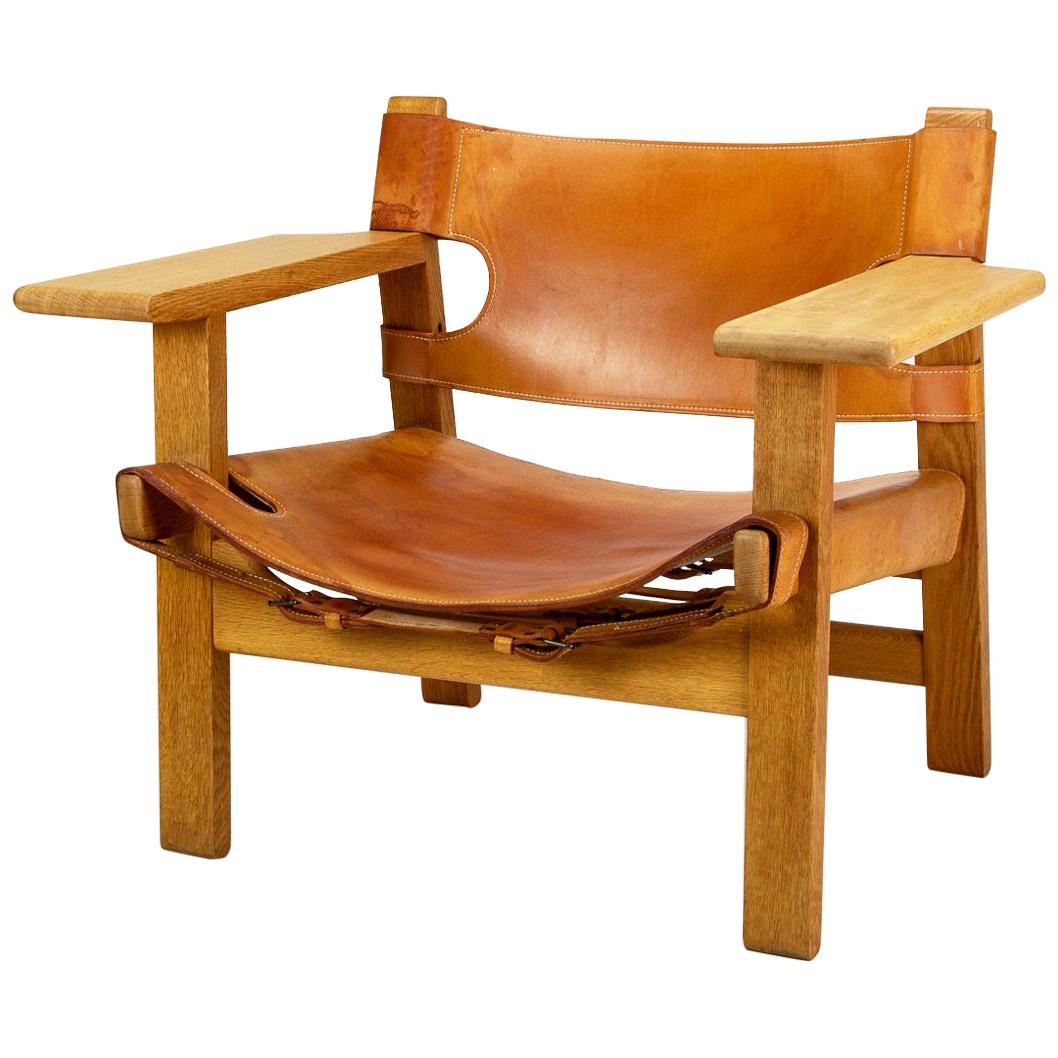 Spanish Chair Model BM2226 by Børge Mogensen for Fredericia, Denmark, 1960s