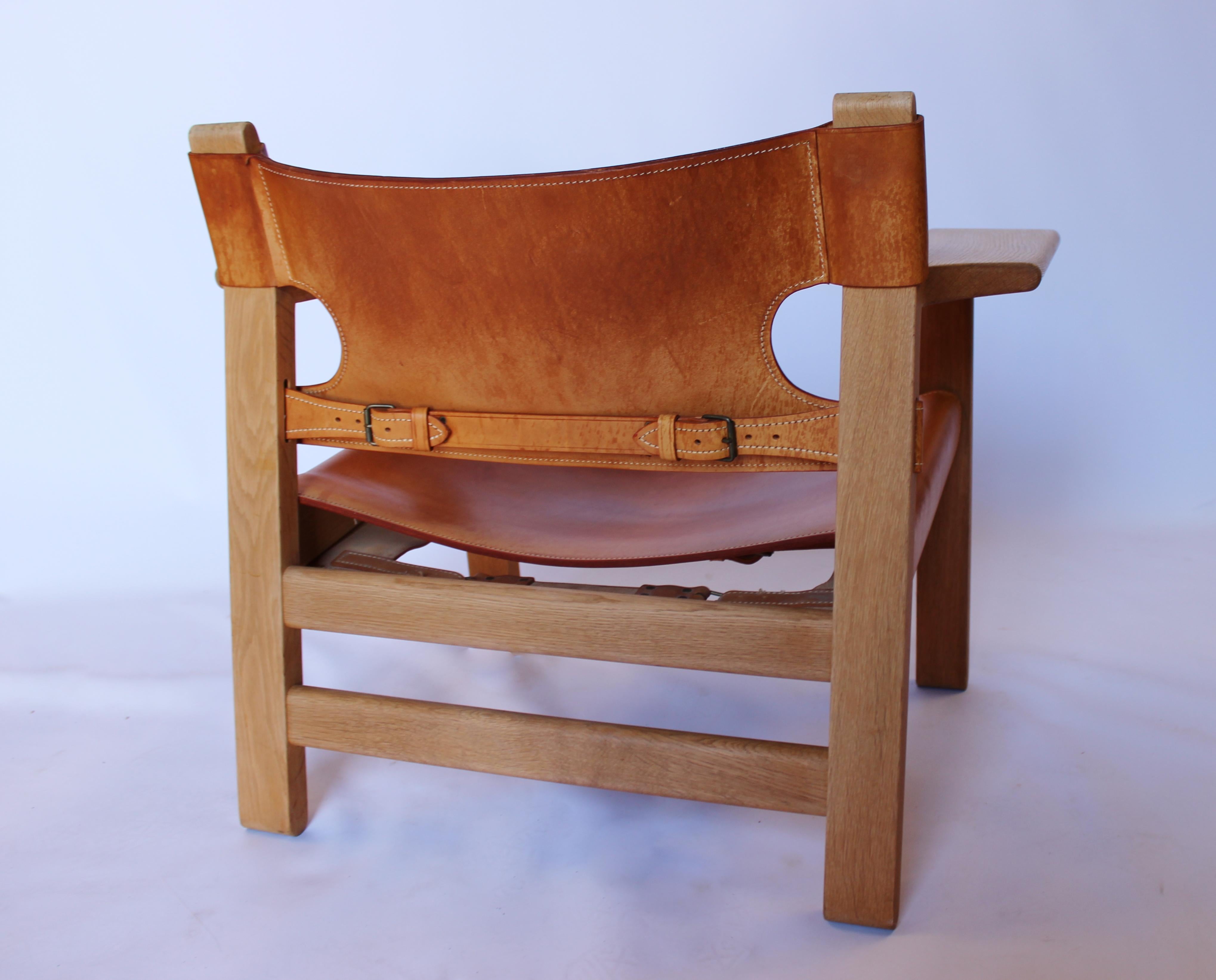 Danish Spanish Chair, Model BM2226, Designed by Børge Mogensen, 1960s