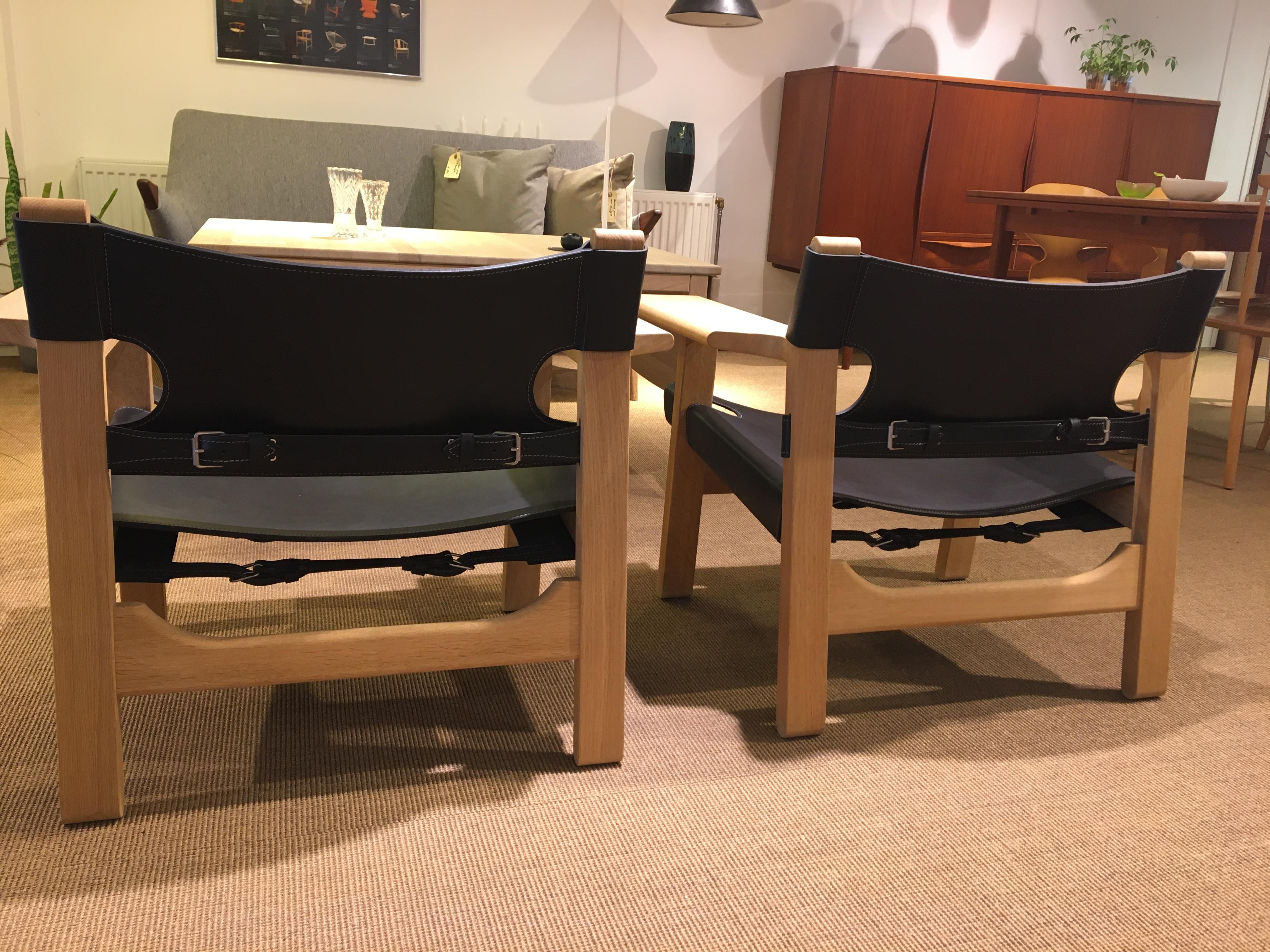 Spanish Chairs BM 2226 by Børge Mogensen In Good Condition For Sale In Odense, Denmark