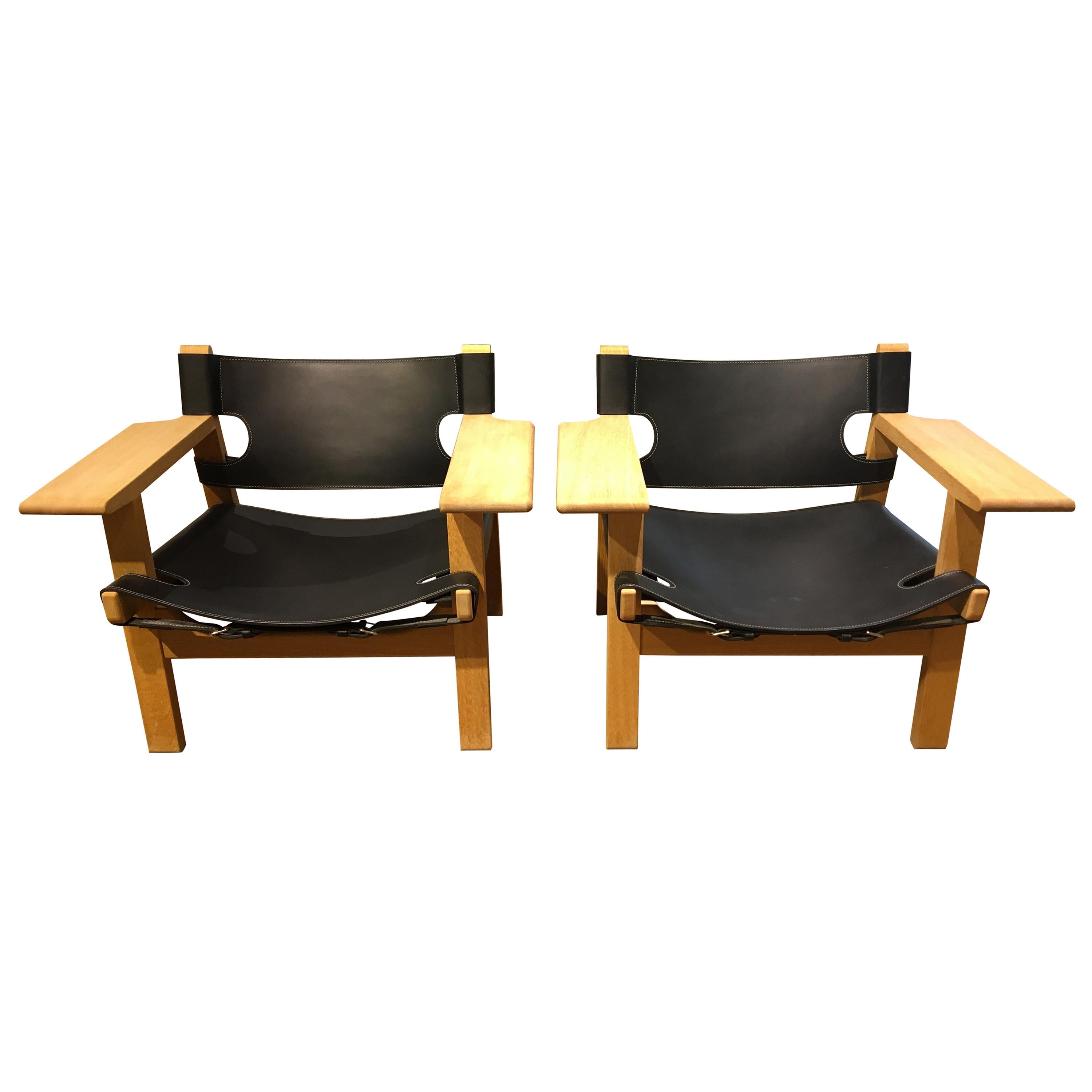 Spanish Chairs BM 2226 by Børge Mogensen For Sale