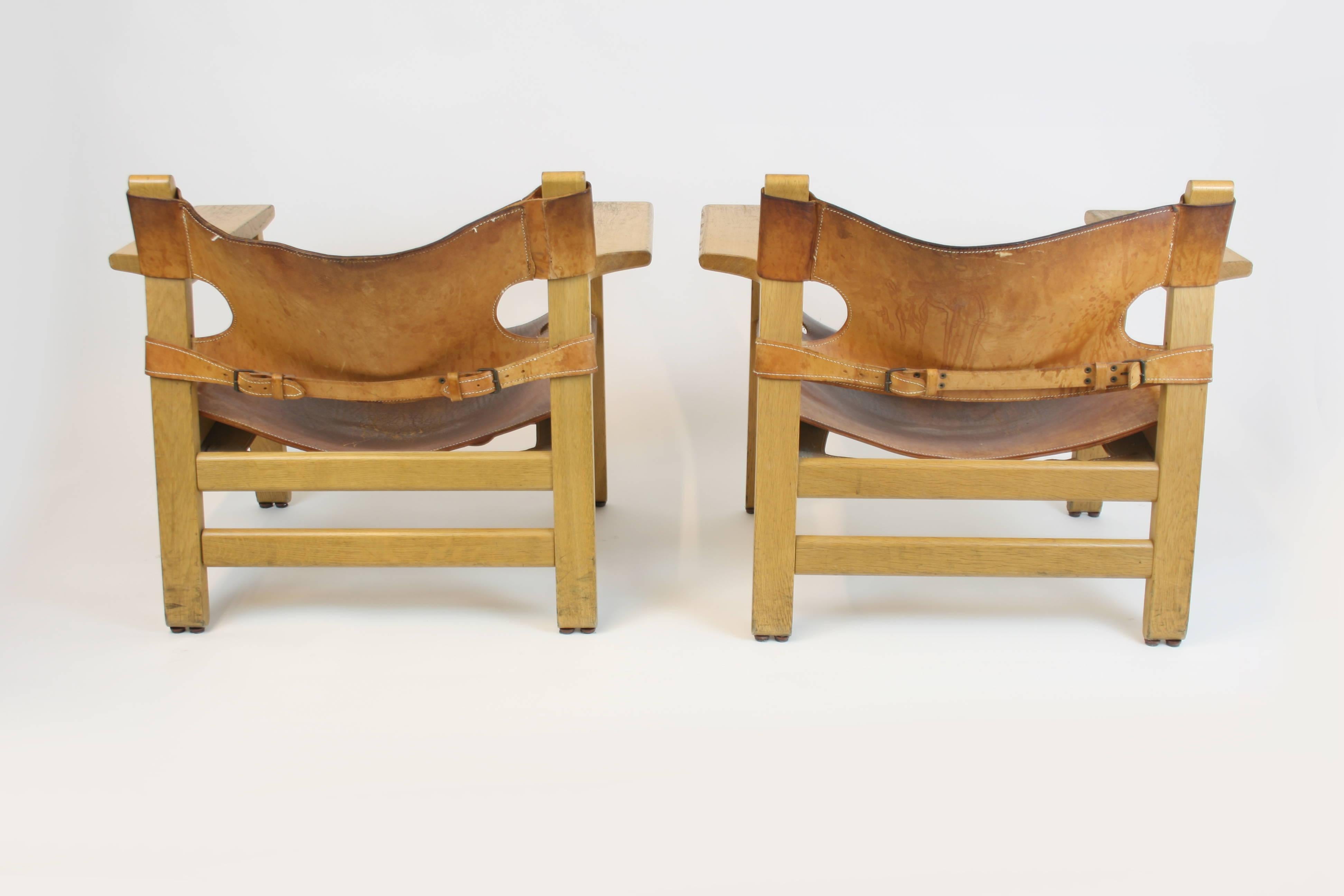 Spanische Stühle von Brge Mogensen, 2 Paar (Moderne der Mitte des Jahrhunderts) im Angebot