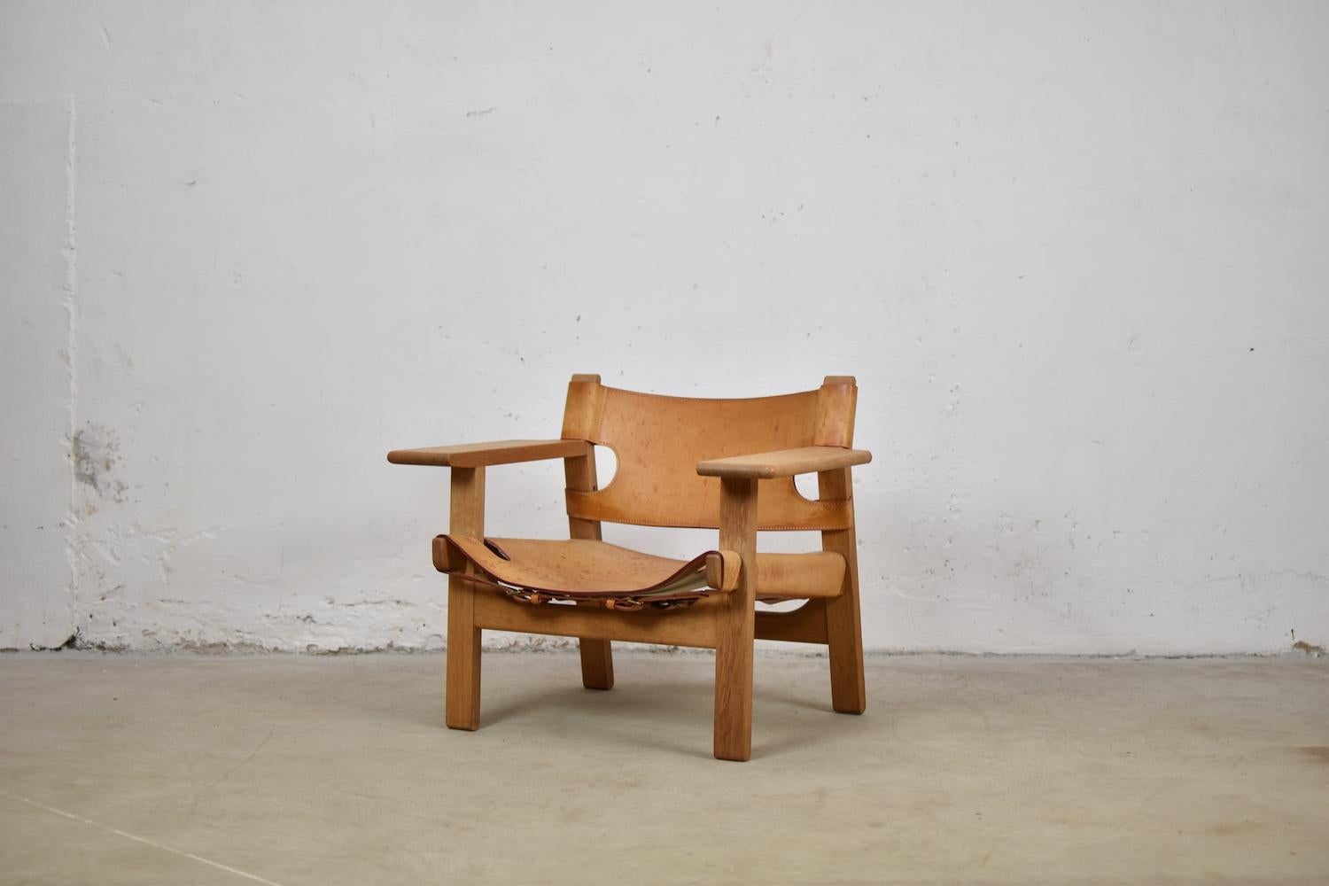 ‘Spanish’ Chairs by Børge Mogensen for Fredericia, Denmark, 1950s In Good Condition In Antwerp, BE