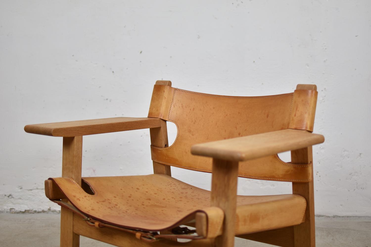 Mid-20th Century ‘Spanish’ Chairs by Børge Mogensen for Fredericia, Denmark, 1950s