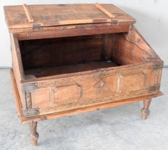 Spanish Childrens Lift Top Writing Desk, 19th Century