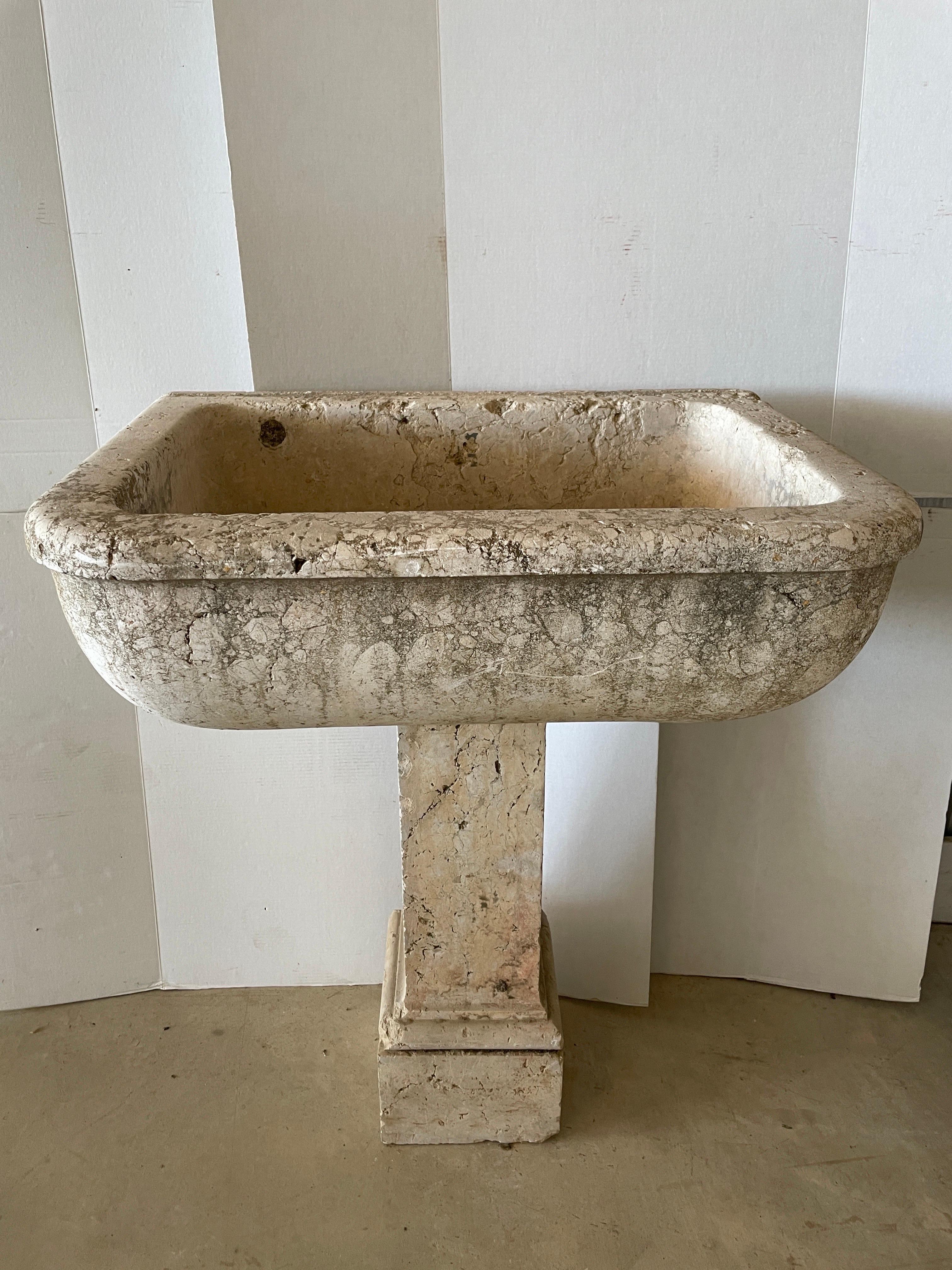 antique stone sink