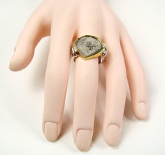 Spanish Cob Coin Ring - Half Reale in Sterling & 18Kt