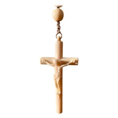 Antique Spanish  Collection Rosary in bone and silver