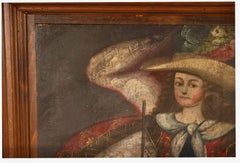 Spanish Colonial Cuzco Painting of Archangel Michael