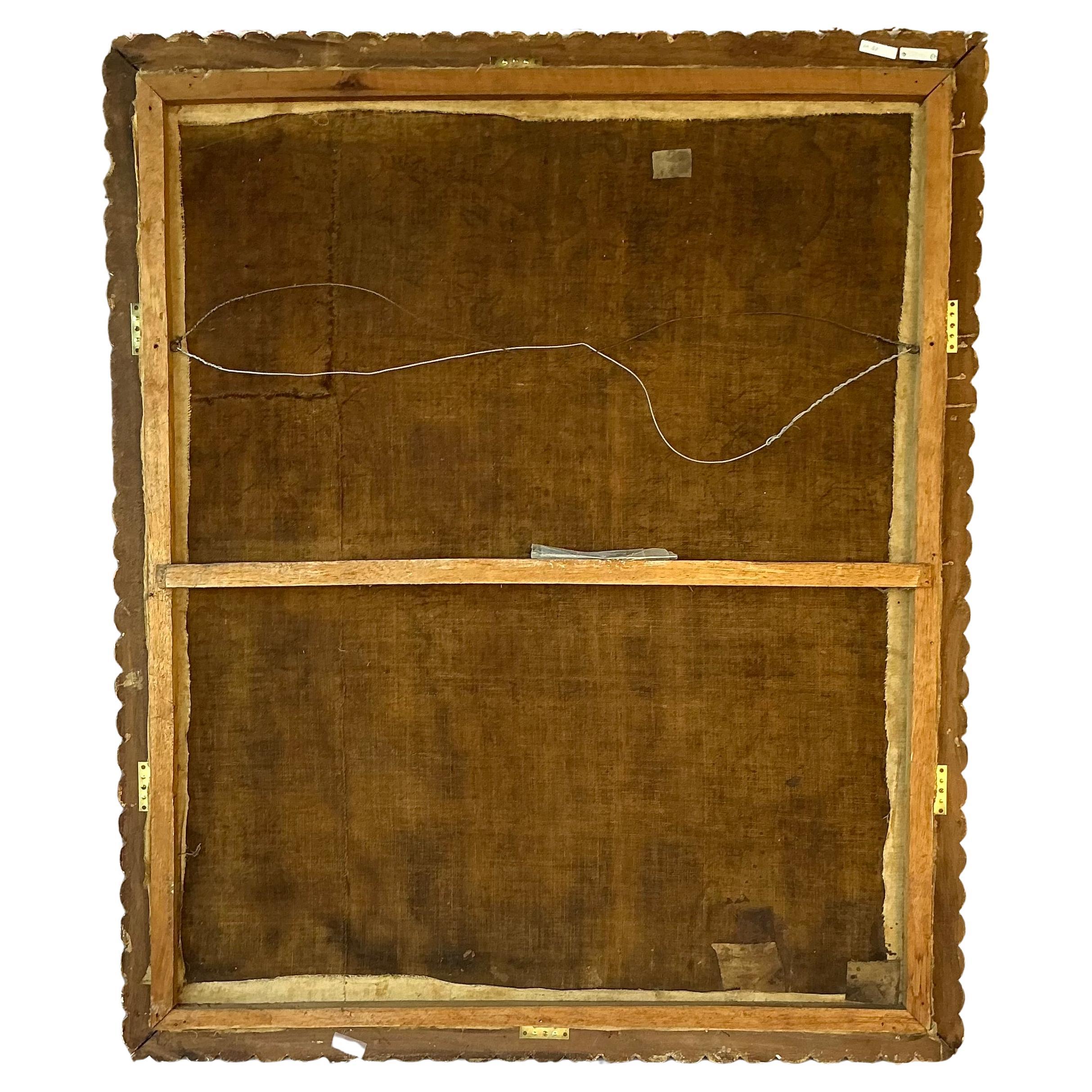 Spanische Kolonialschule in Cuzco Gemälde der Jungfrau Maria im Angebot 1