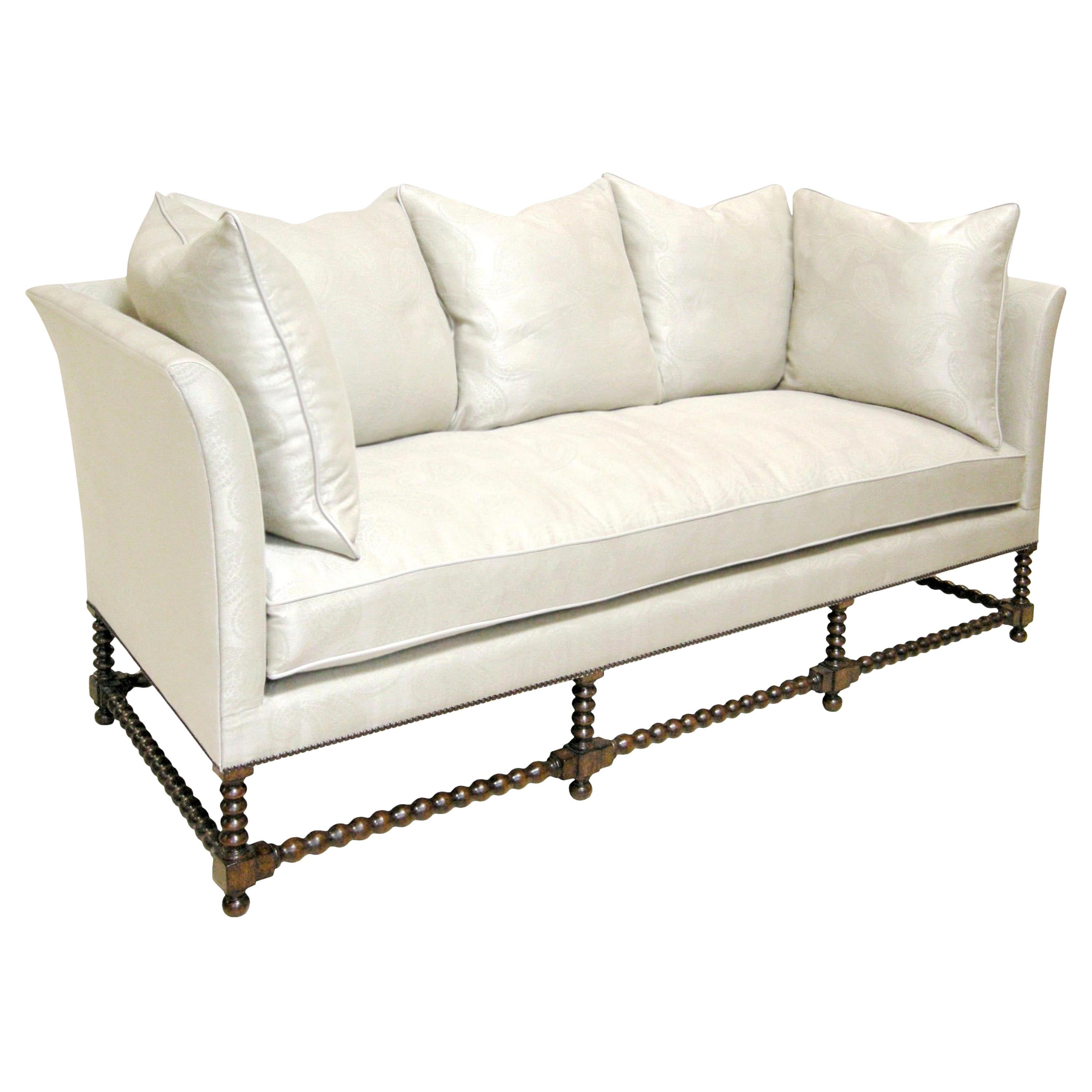 Spanish Colonial Designer Torino Sofa by Randy Esada at 1stDibs