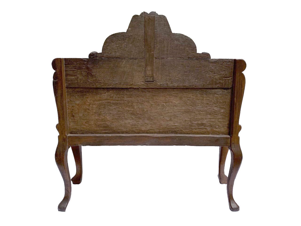 Peruvian Spanish Colonial Late 18th Century Baroque Settee Bench For Sale