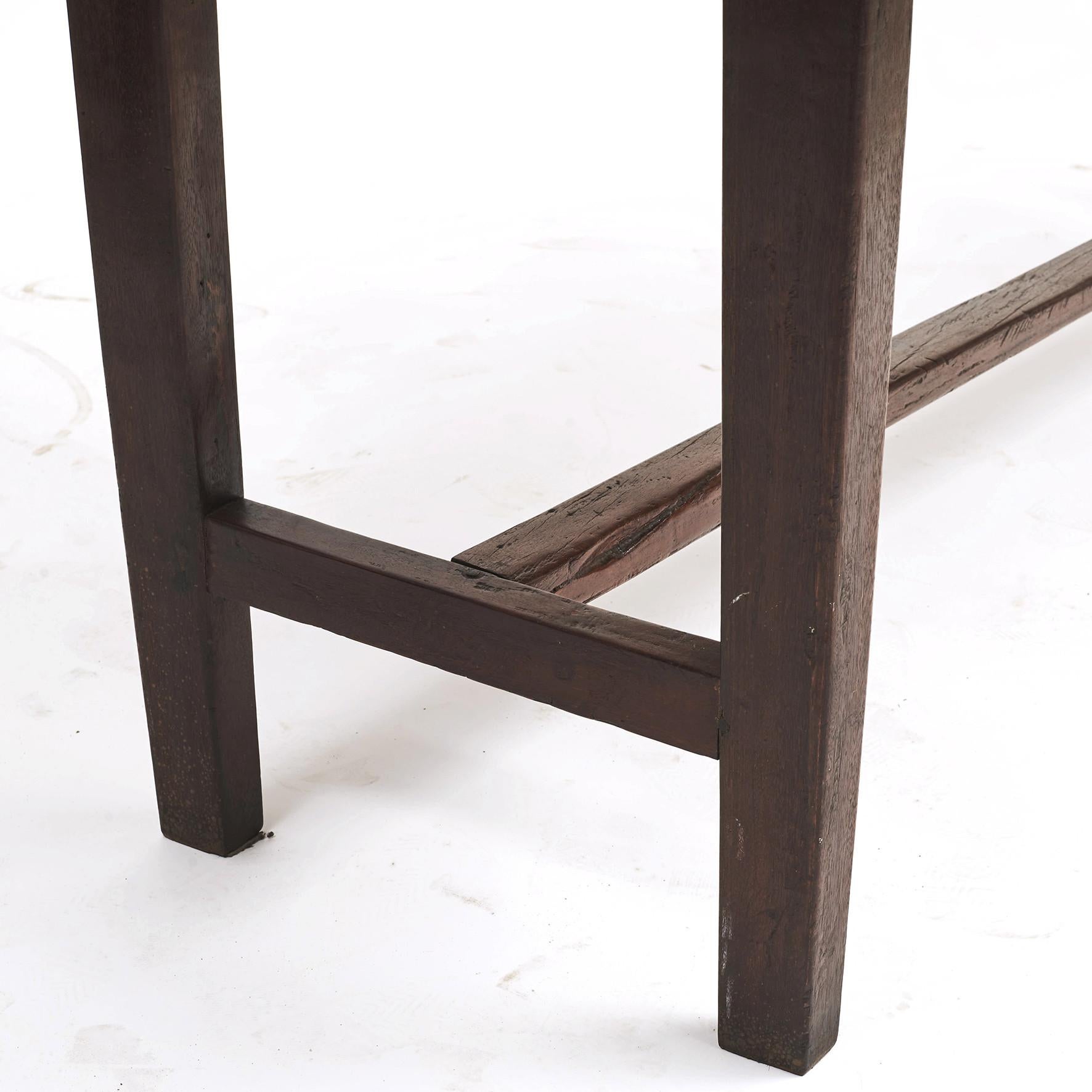 Philippine Spanish Colonial Long Table with H-Form Stretcher
