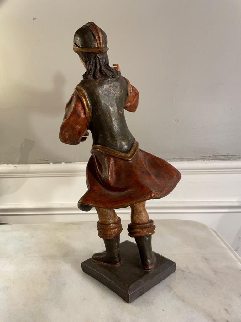 Spanish Colonial Painted and Gilt Santos of Saint Michael the Archangel 5