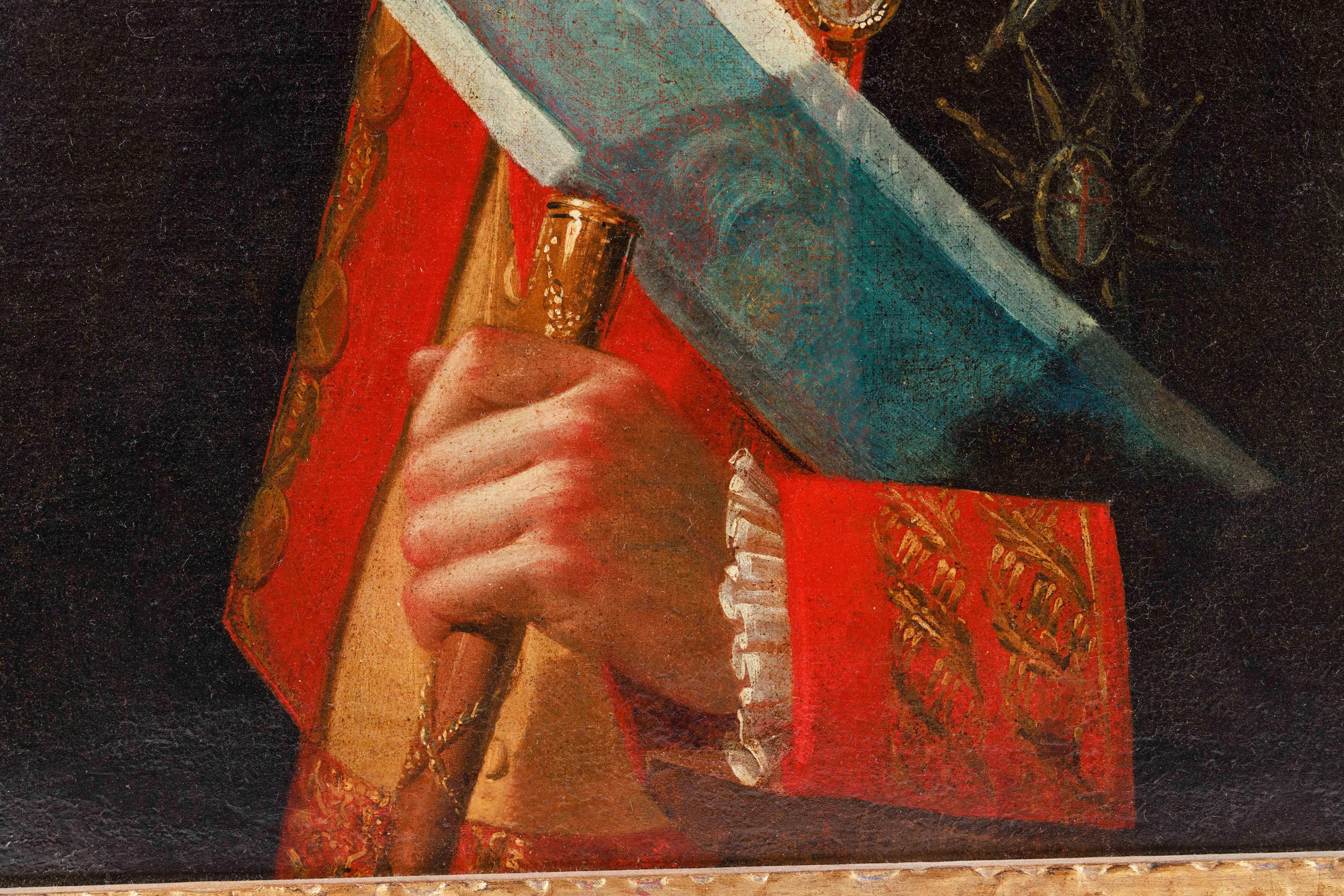 École espagnole (18e siècle), un portrait rare de Juan Procopio de Bassecourt 6