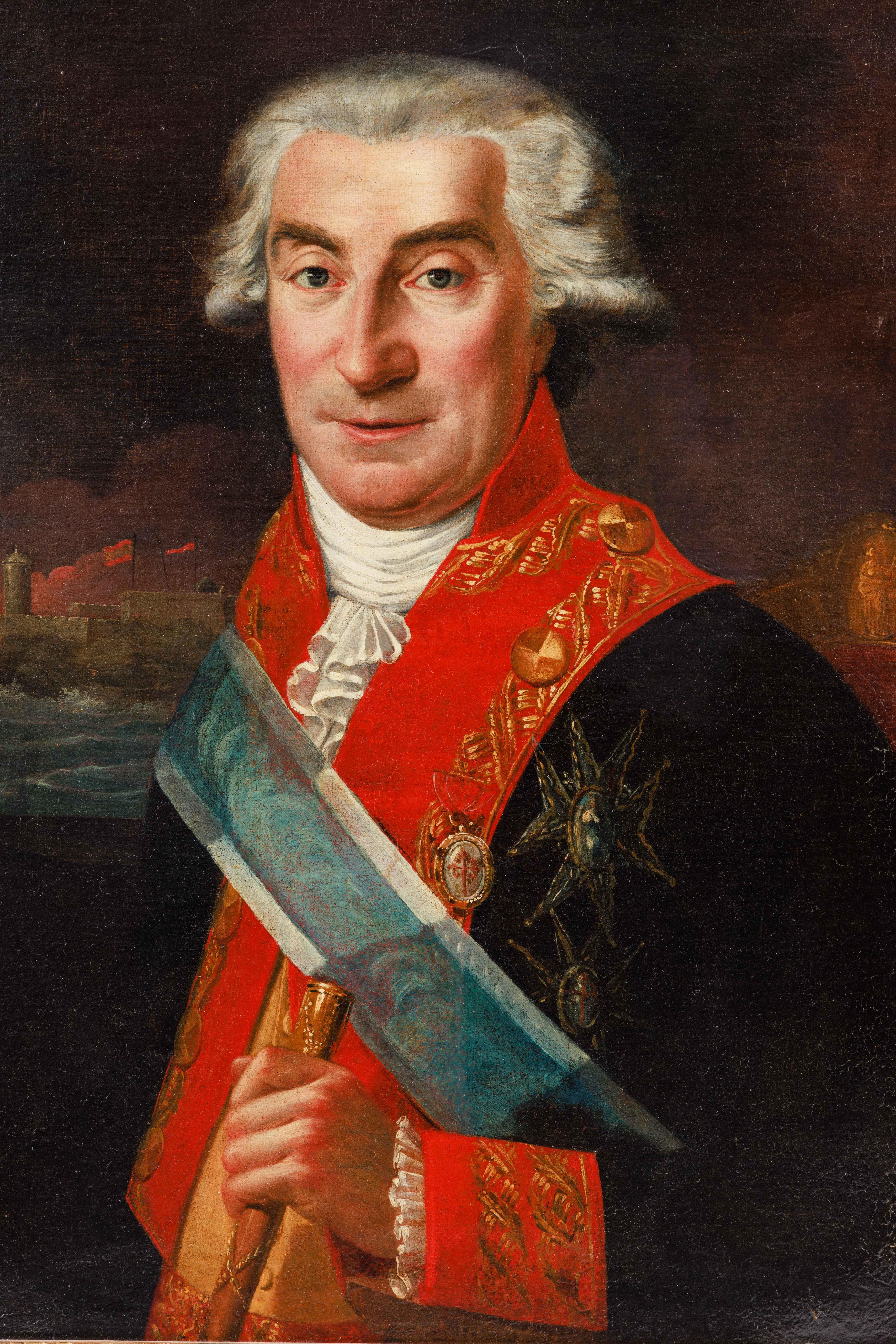 École espagnole (18e siècle), un portrait rare de Juan Procopio de Bassecourt 7