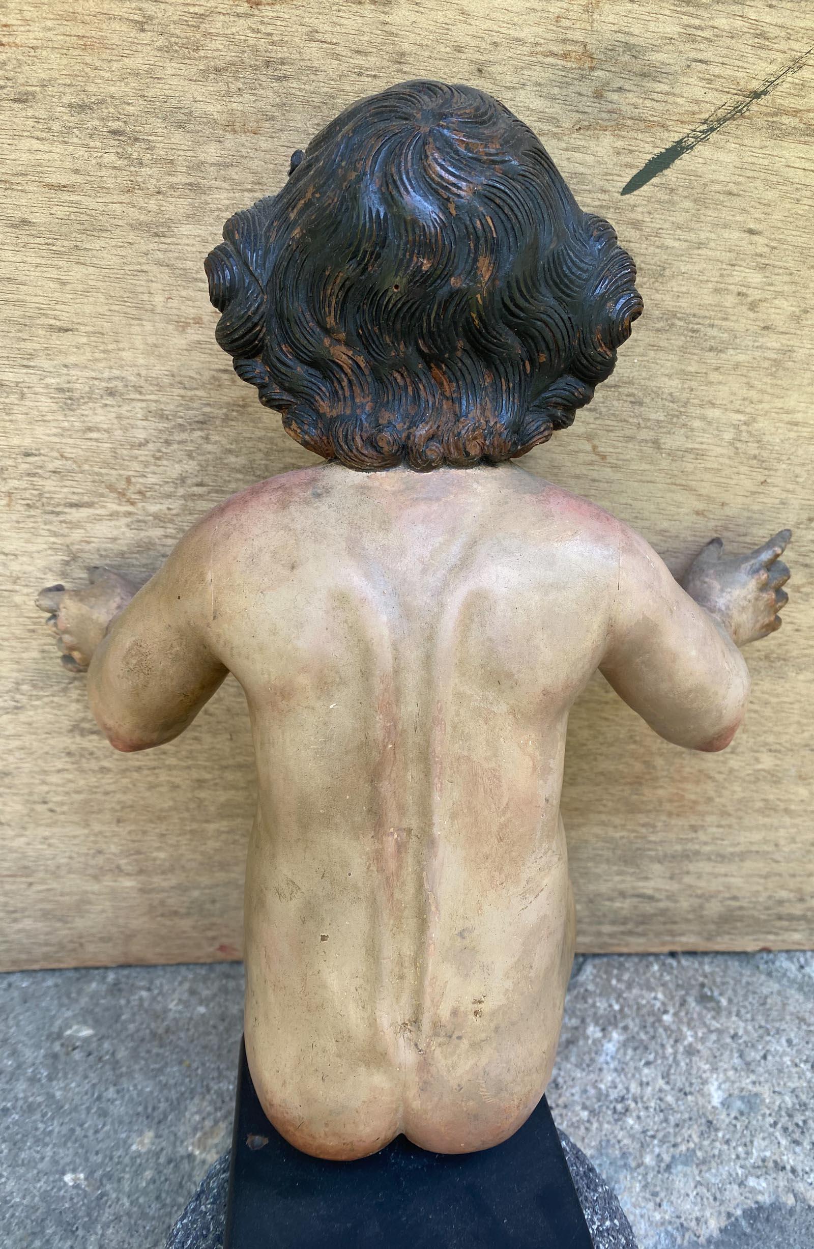 Spanish Colonial Polychrome Nino For Sale 8