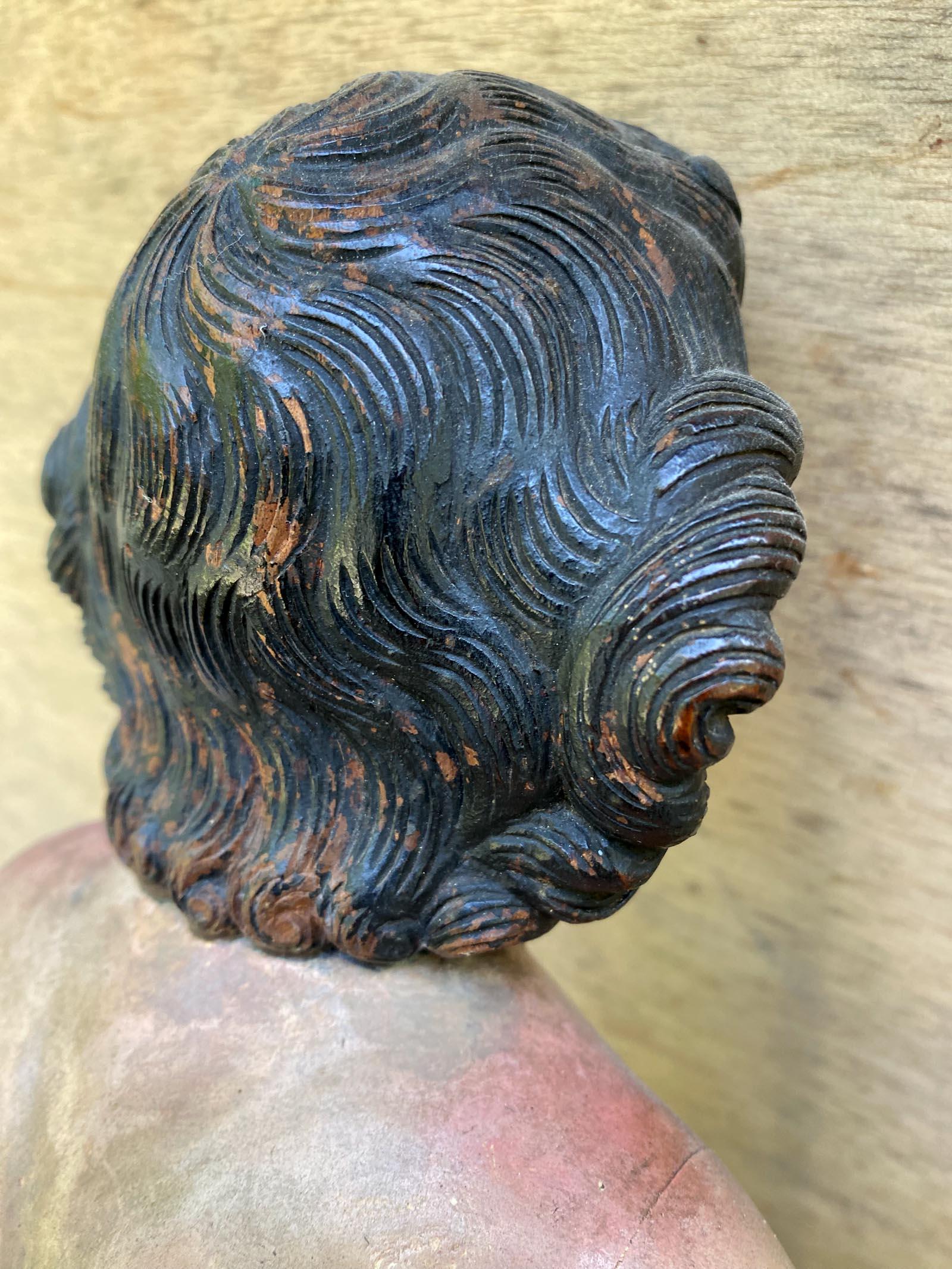 Spanish Colonial Polychrome Nino For Sale 9