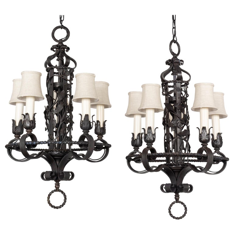 Spanish Colonial Revival Chandelier, Pair at 1stDibs spanish colonial