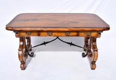 Spanish Colonial Revival Writing Table  Desk Library Table