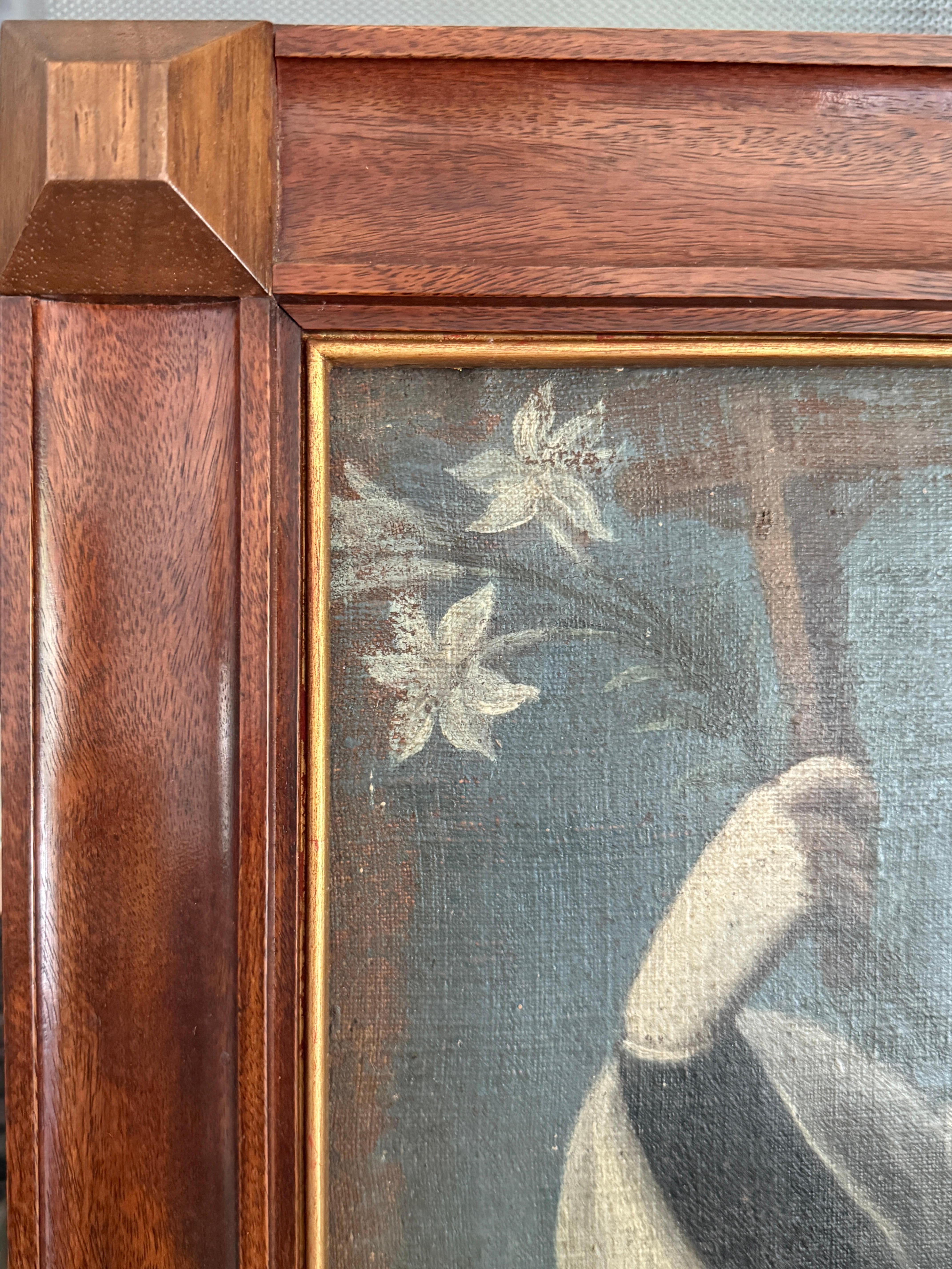 Saint Aloysius Gonzaga (San Luis Gonzaga) de l'époque coloniale espagnole, probablement C.C. 1760 Bon état - En vente à Atlanta, GA