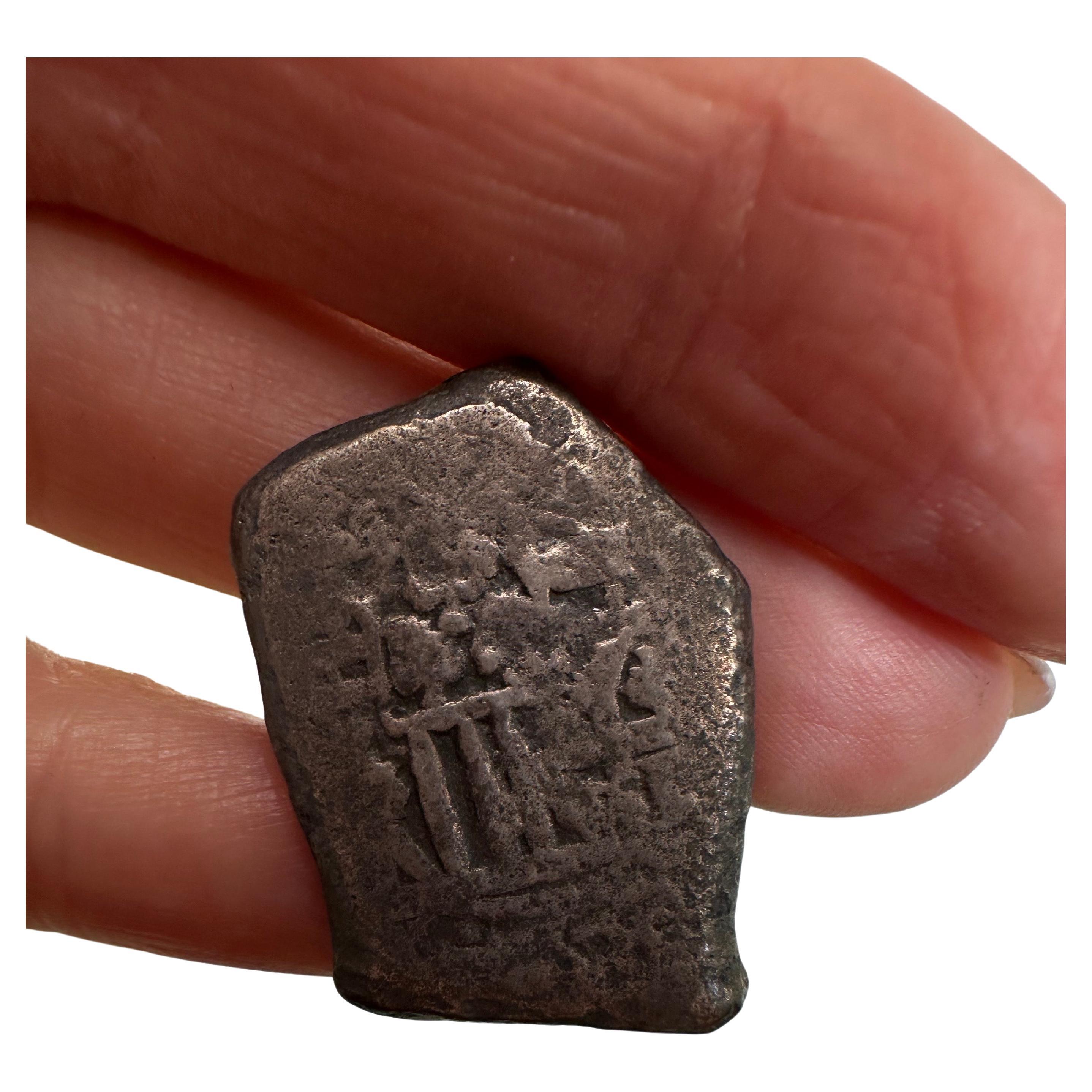 Coin colonial espagnol 1714 rare en argent avec certificat