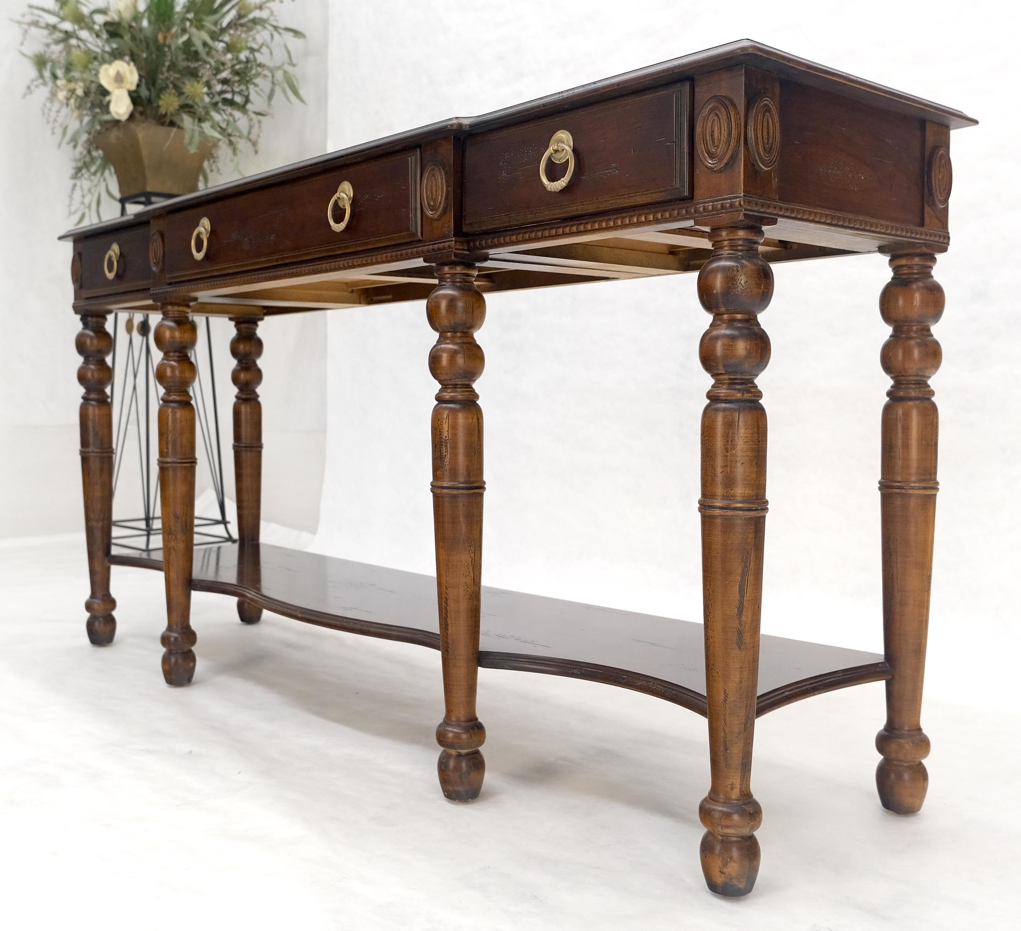 Table console à 3 tiroirs, 60