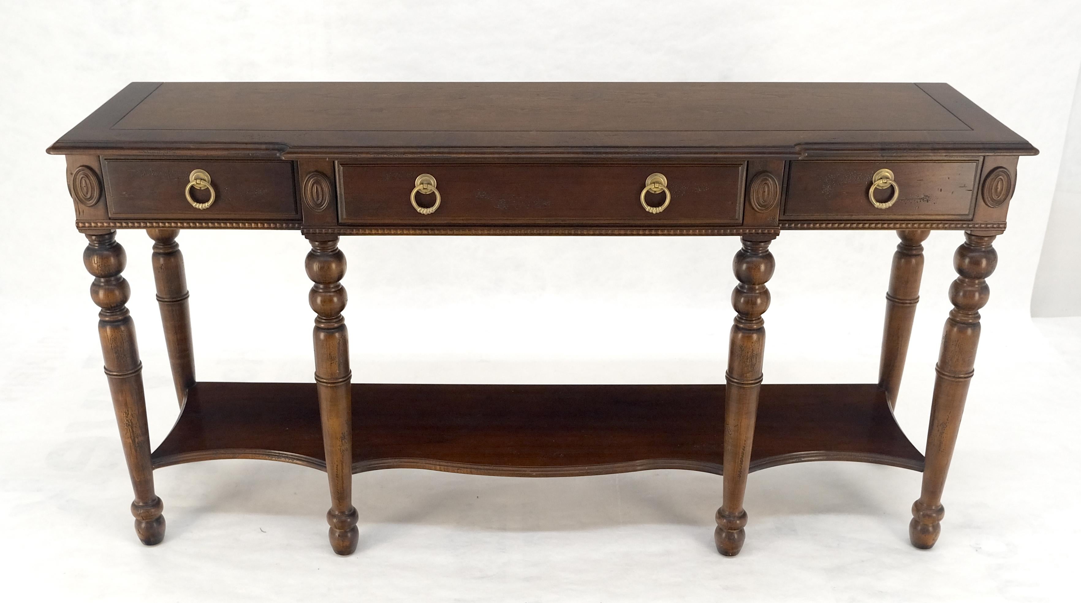 Américain Table console à 3 tiroirs, 60