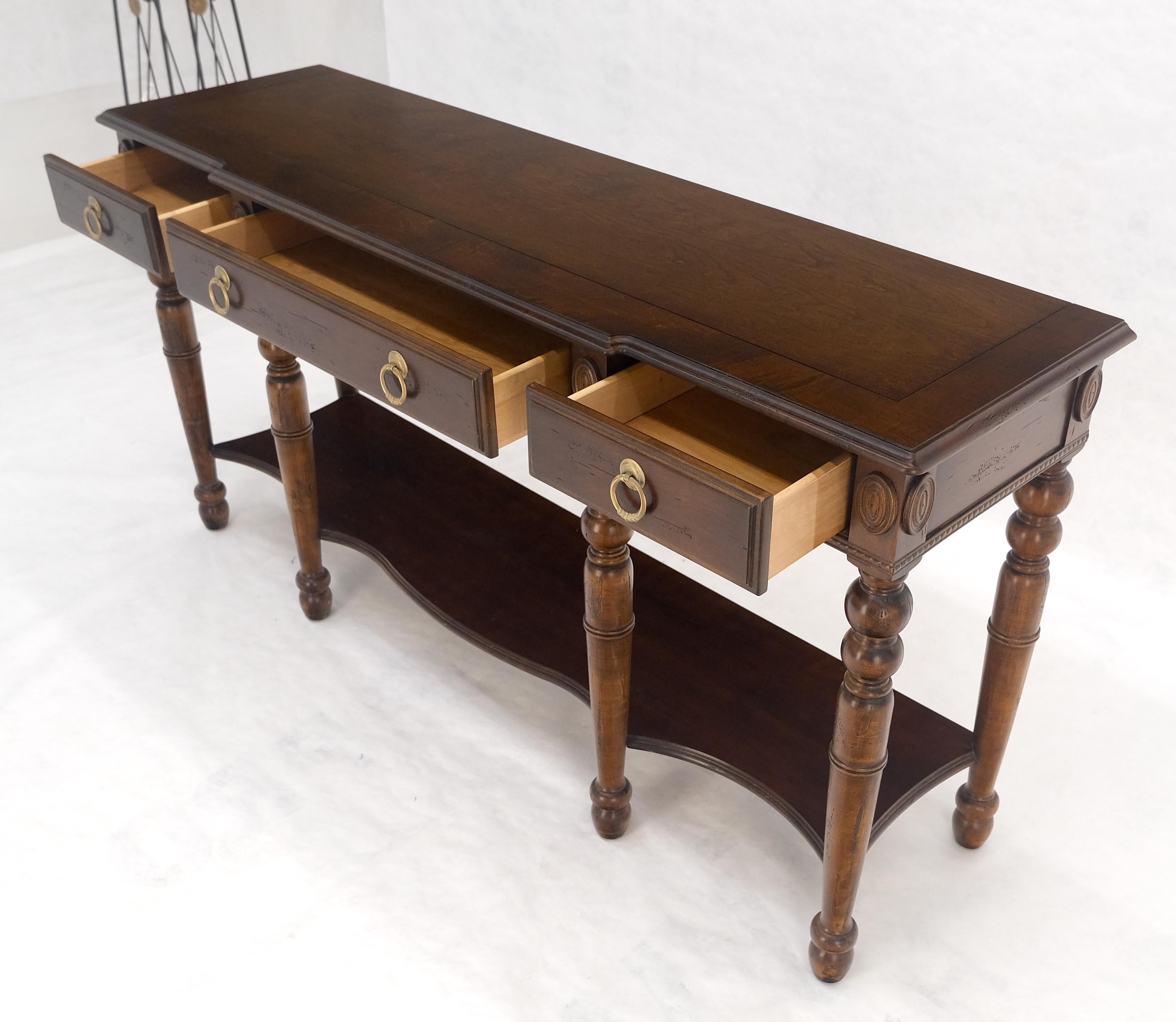 Table console à 3 tiroirs, 60