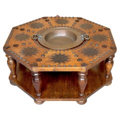 Spanish Colonial Style Octagonal Brazier Table Bronze Mounts, Early to Mid-20C