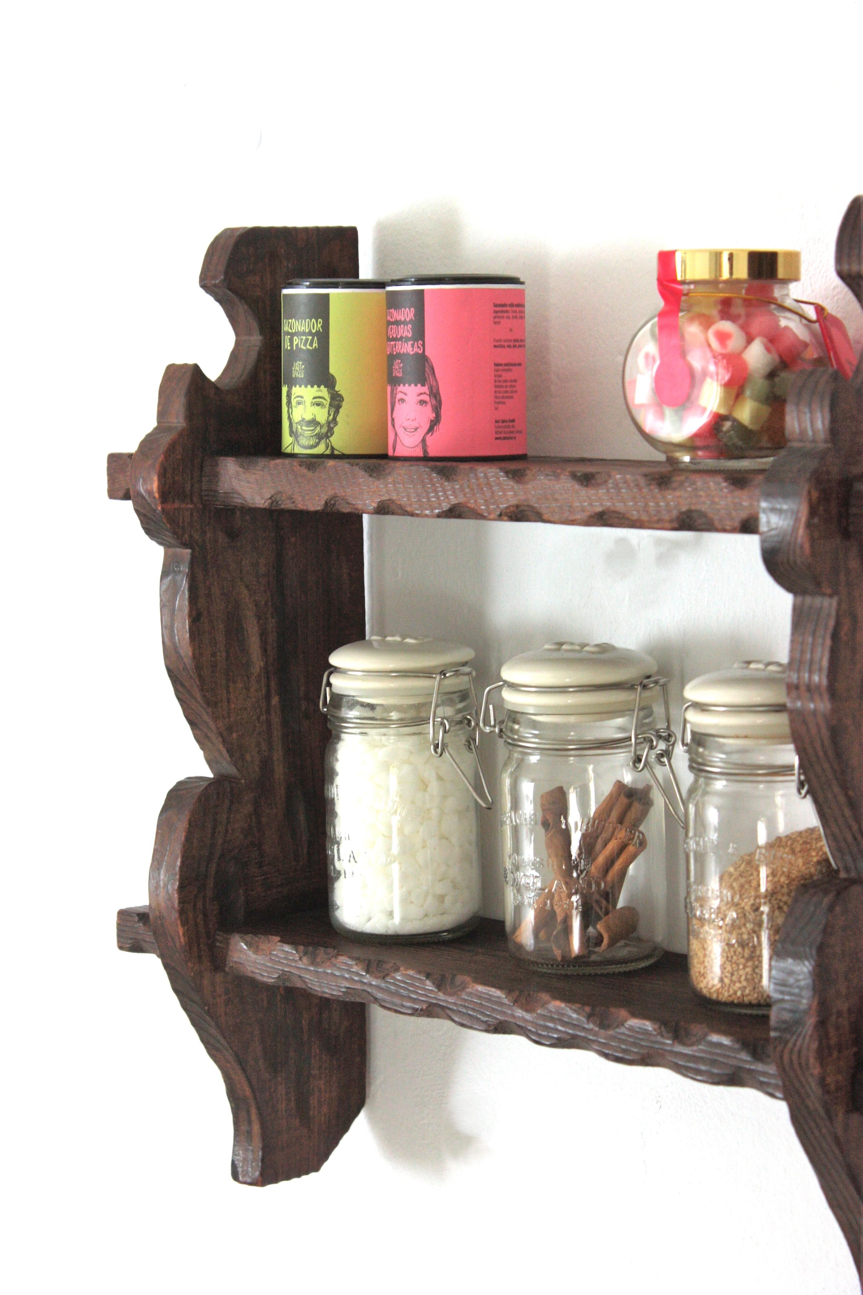 wooden spice racks wall mounted