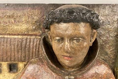 Spanish Colonial Wooden Santos Panel of San Lorenzo