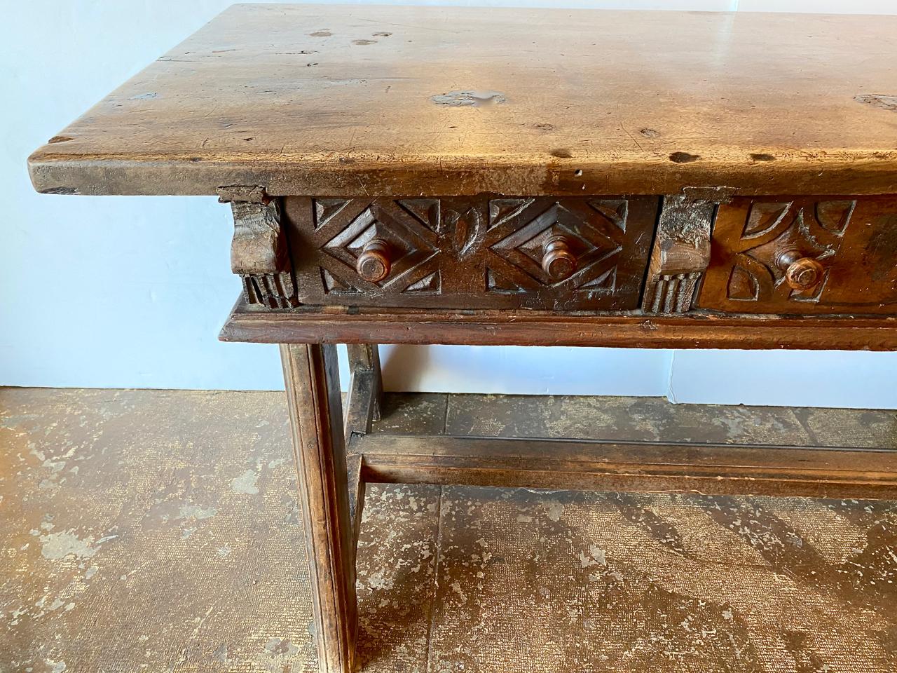 Mexicain Table à écrire/console coloniale espagnole, vers XVIII-XIXe siècle en vente