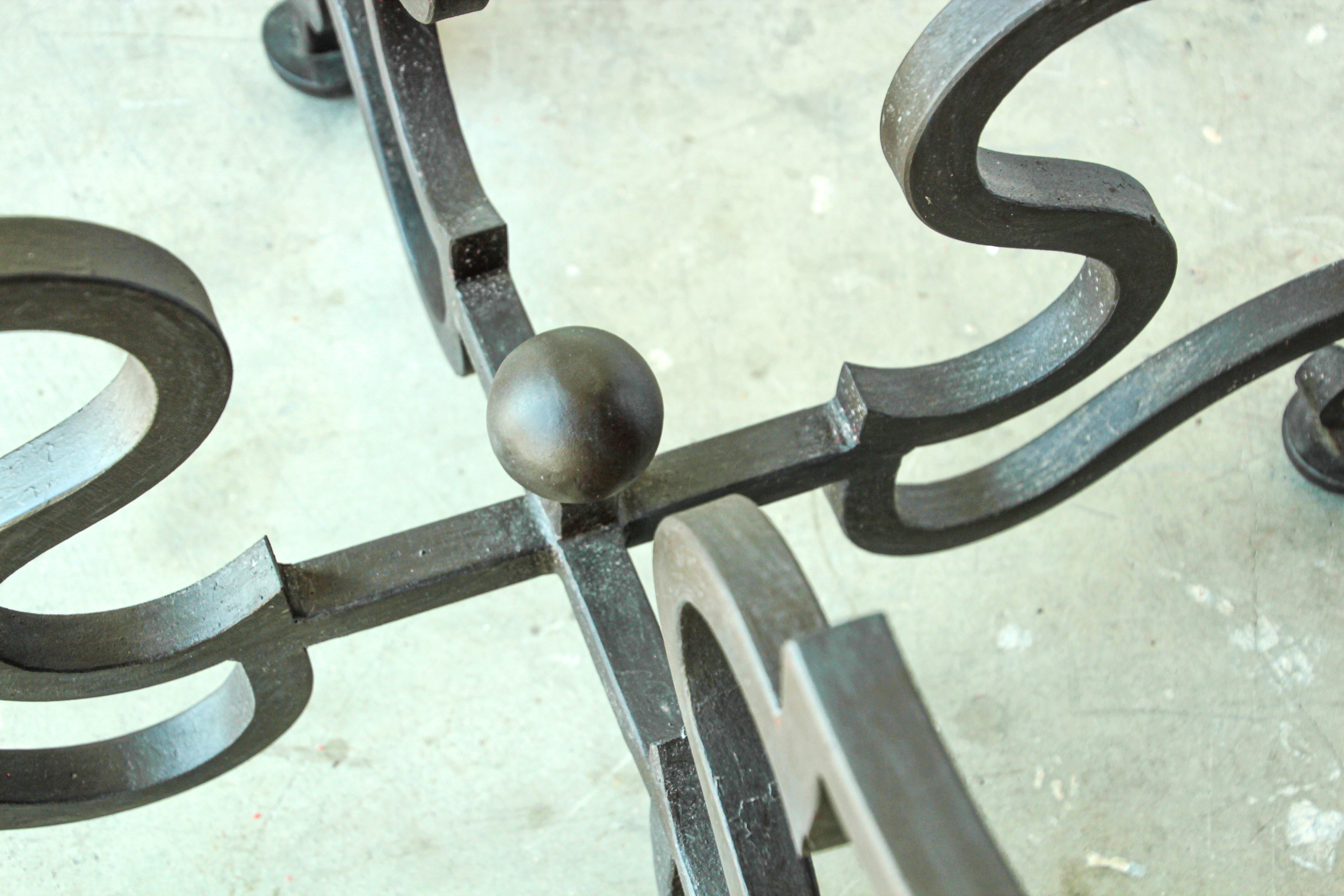 Spanish Colonial Wrought Iron Table Base 1